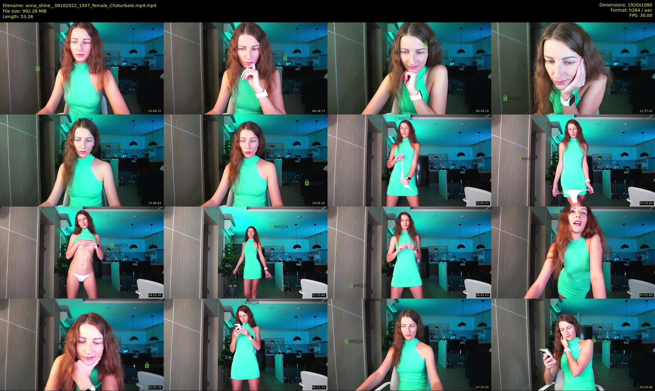 anna_shine_ — 54 minute Chaturbate female cam show recording, 1080p, Oct 8, 2022