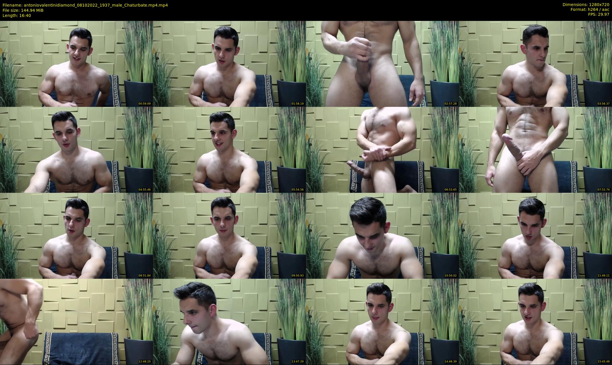antoniovalentinidiamond — 17 minute Chaturbate male cam show recording, 720p, Oct 8, 2022