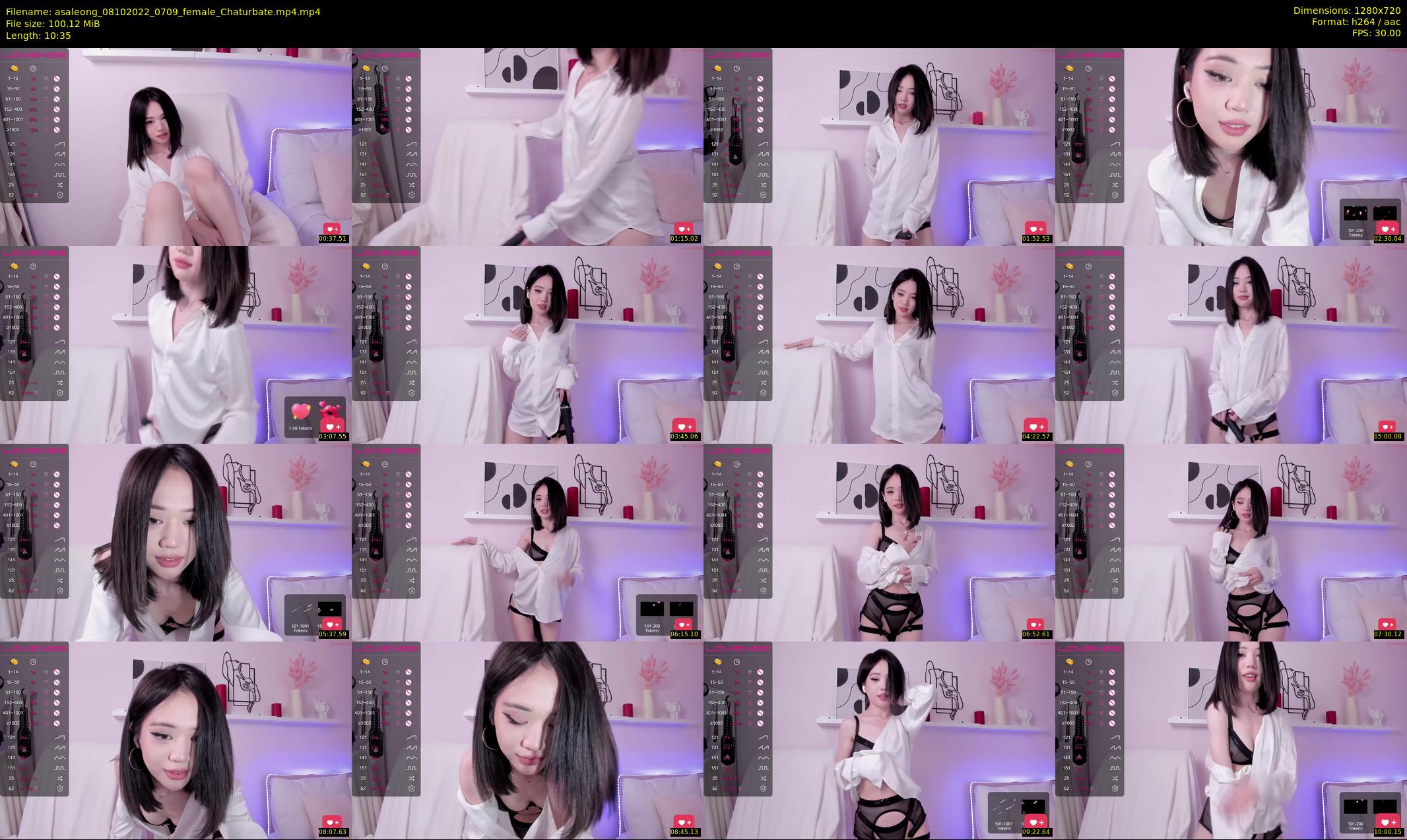asaleong — 11 minute Chaturbate female cam show recording, 720p, Oct 8, 2022