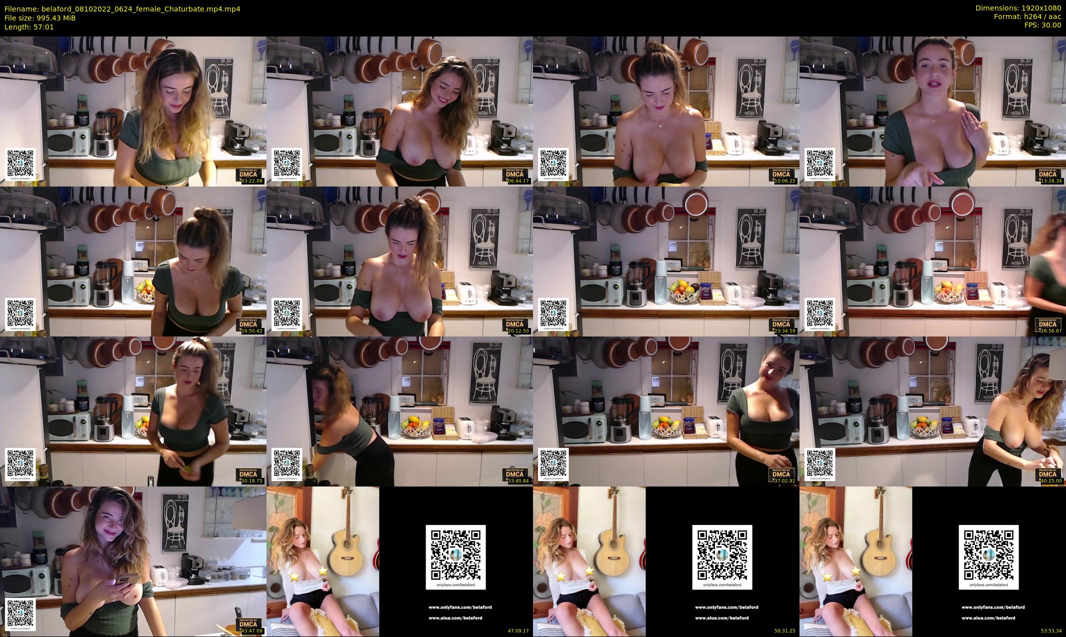 belaford — 58 minute Chaturbate female cam show recording, 1080p, Oct 8, 2022