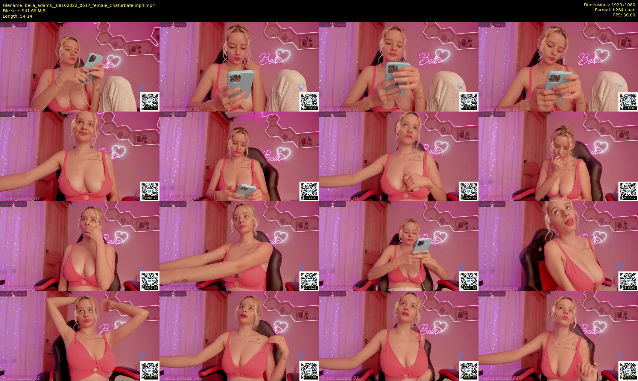 bella_adams_ — 55 minute Chaturbate female cam show recording, 1080p, Oct 8, 2022