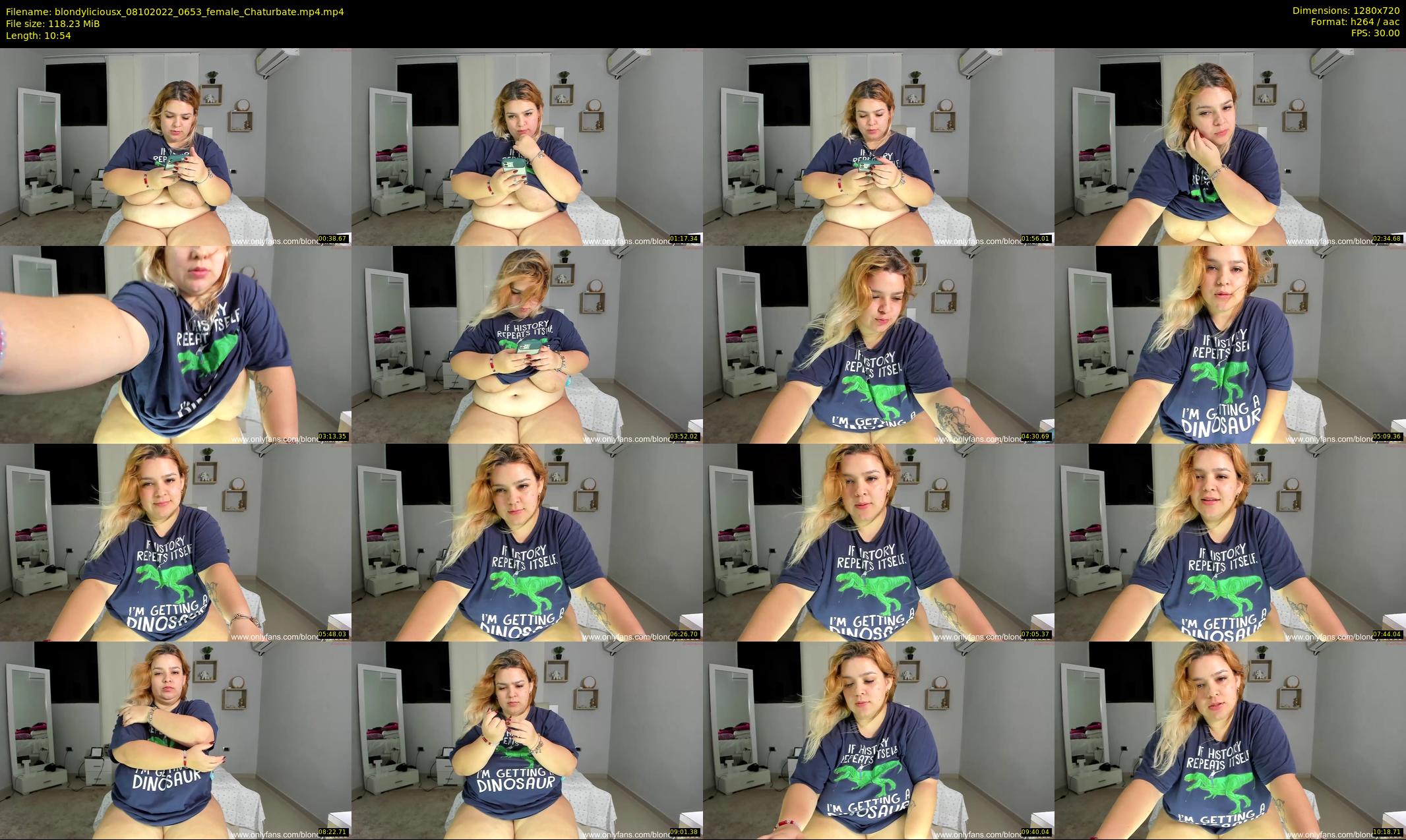 blondyliciousx — 11 minute Chaturbate female cam show recording, 720p, Oct 8, 2022
