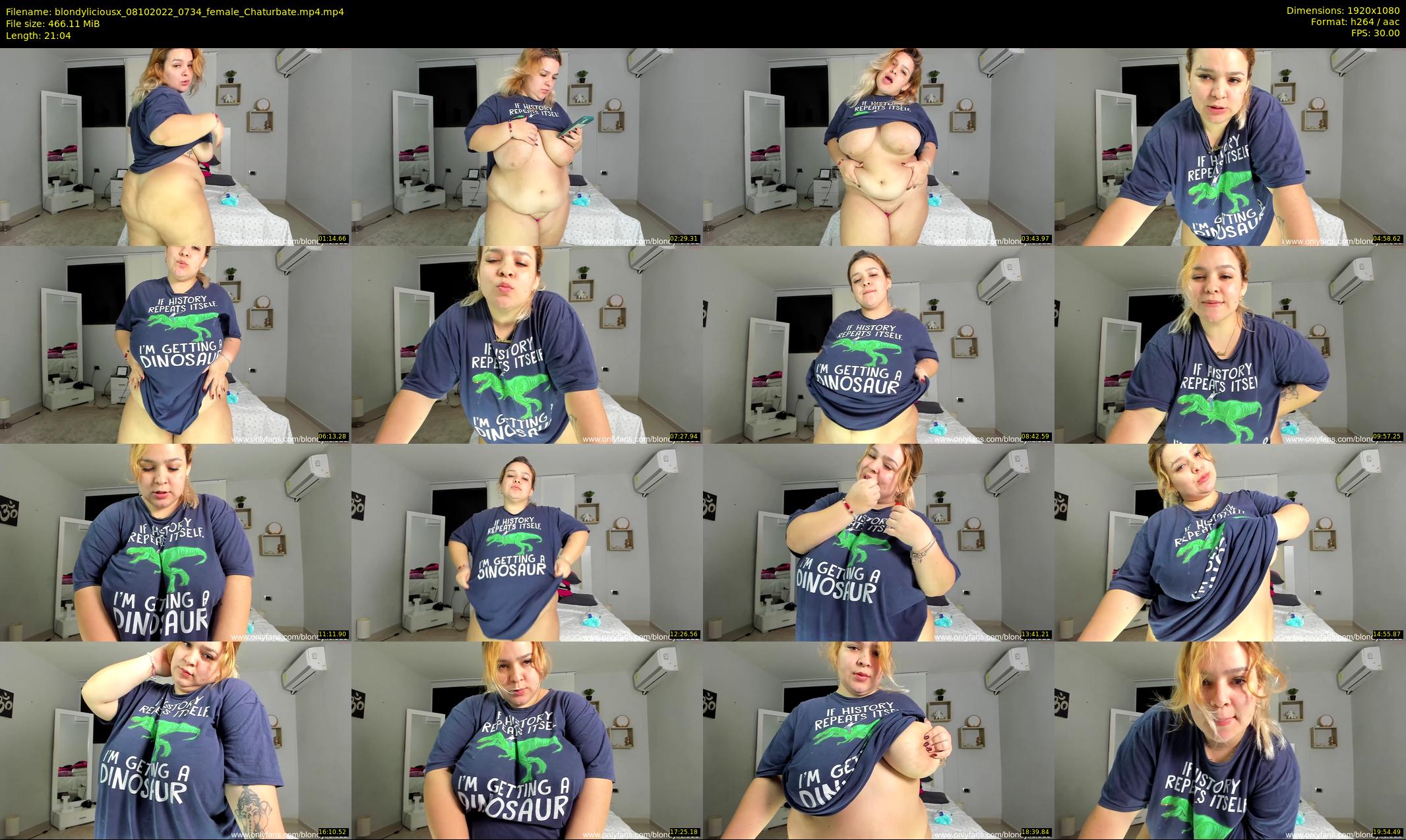 blondyliciousx — 22 minute Chaturbate female cam show recording, 1080p, Oct 8, 2022