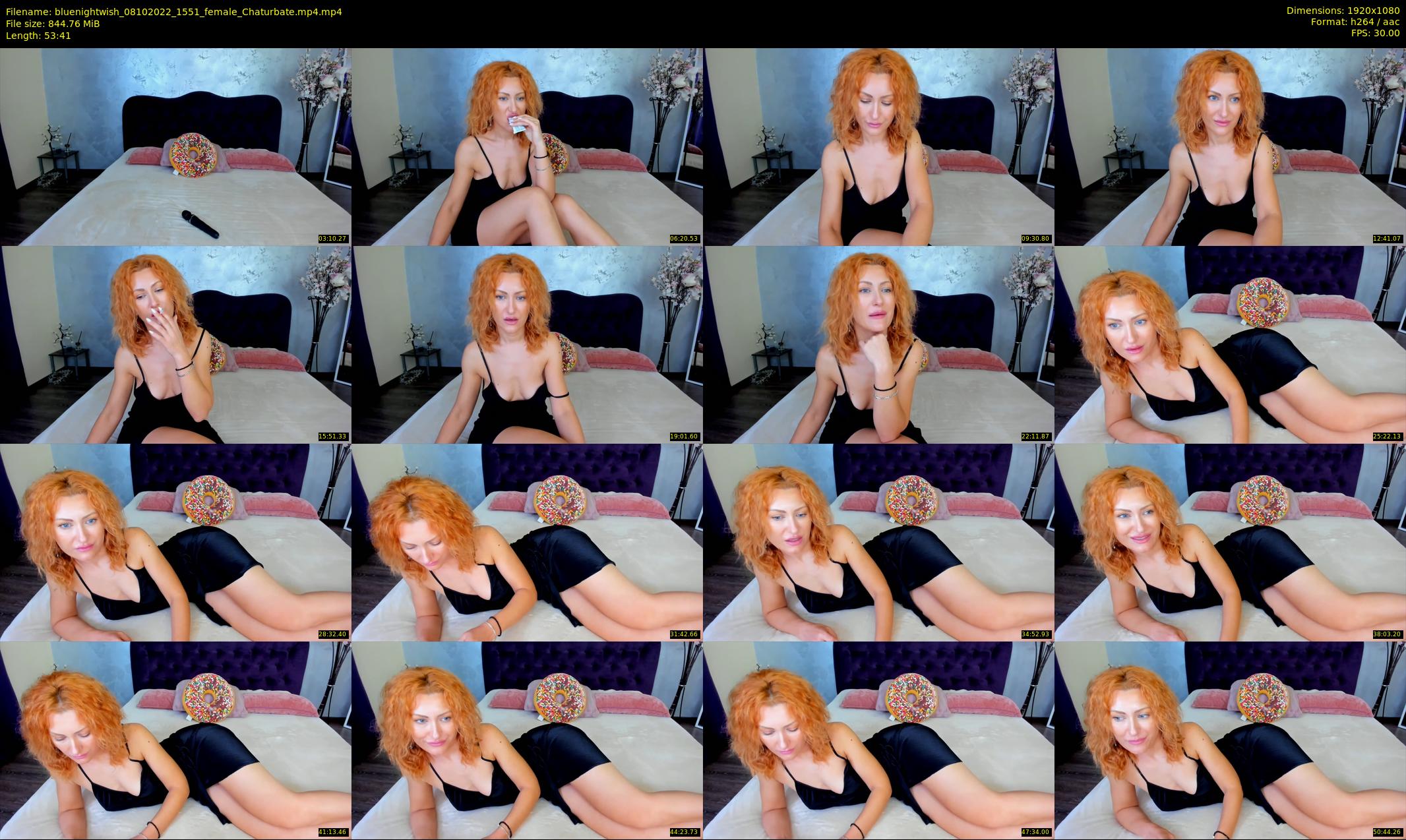 bluenightwish — 54 minute Chaturbate female cam show recording, 1080p, Oct 8, 2022