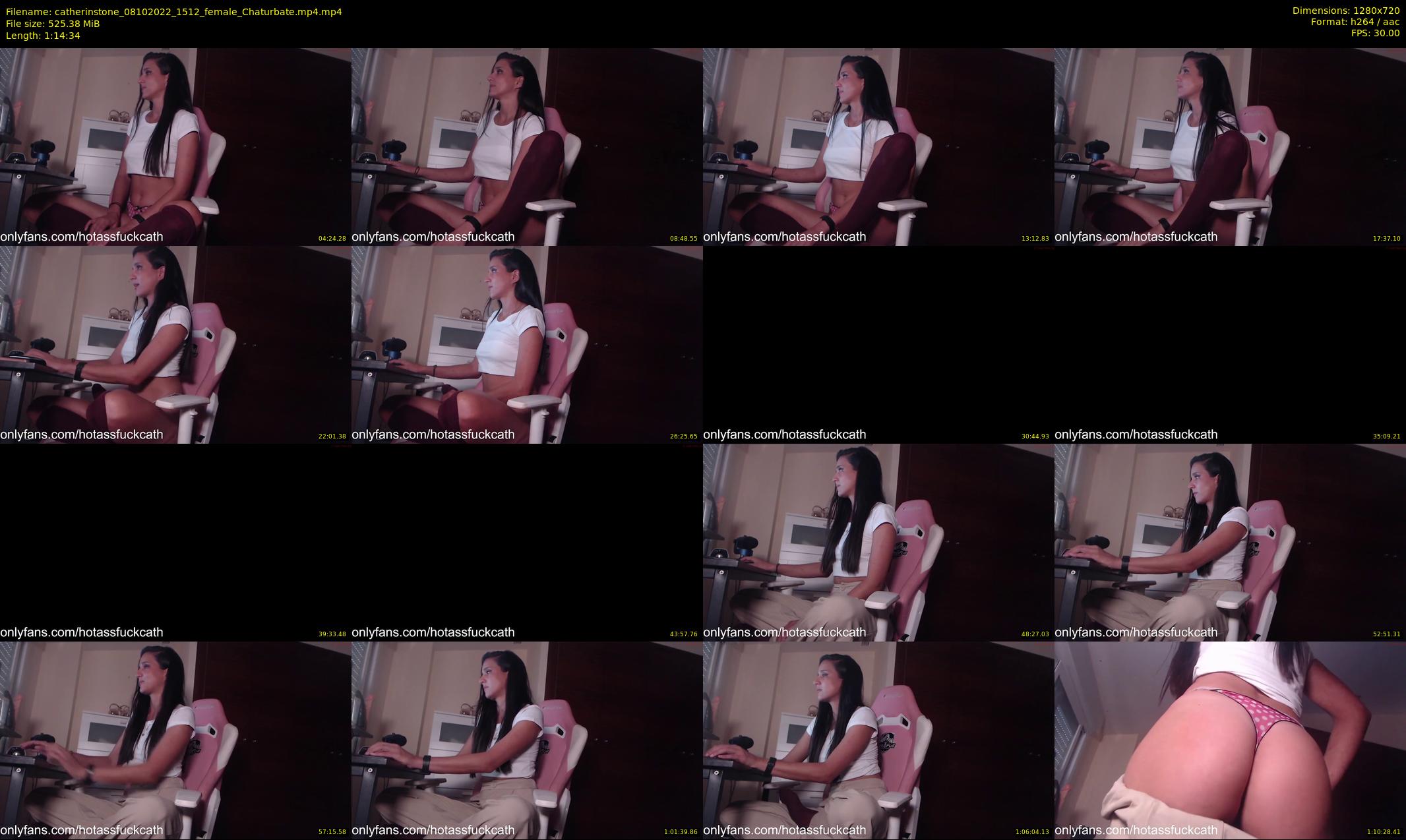 catherinstone — 75 minute Chaturbate female cam show recording, 720p, Oct 8, 2022