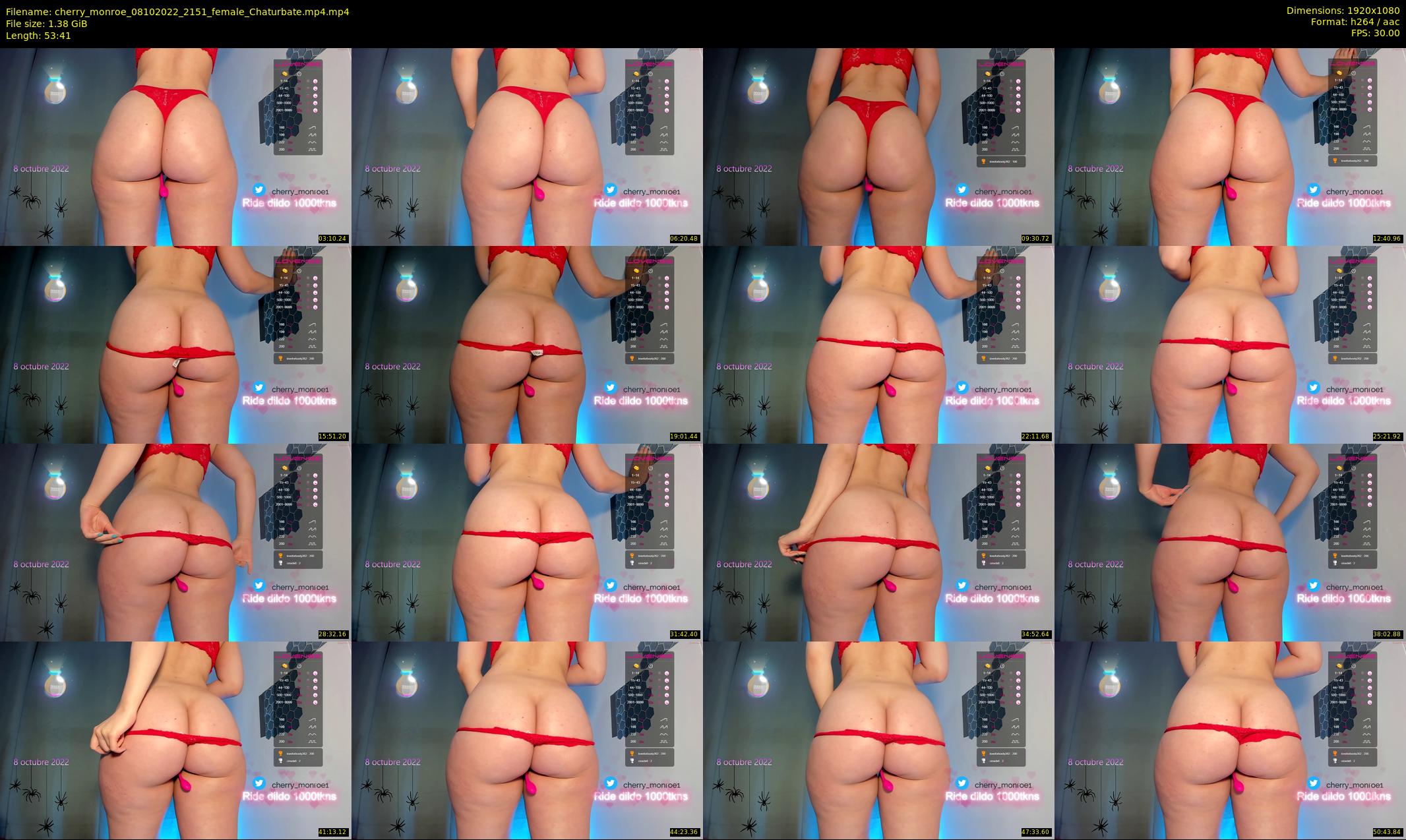 cherry_monroe — 54 minute Chaturbate female cam show recording, 1080p, Oct 8, 2022