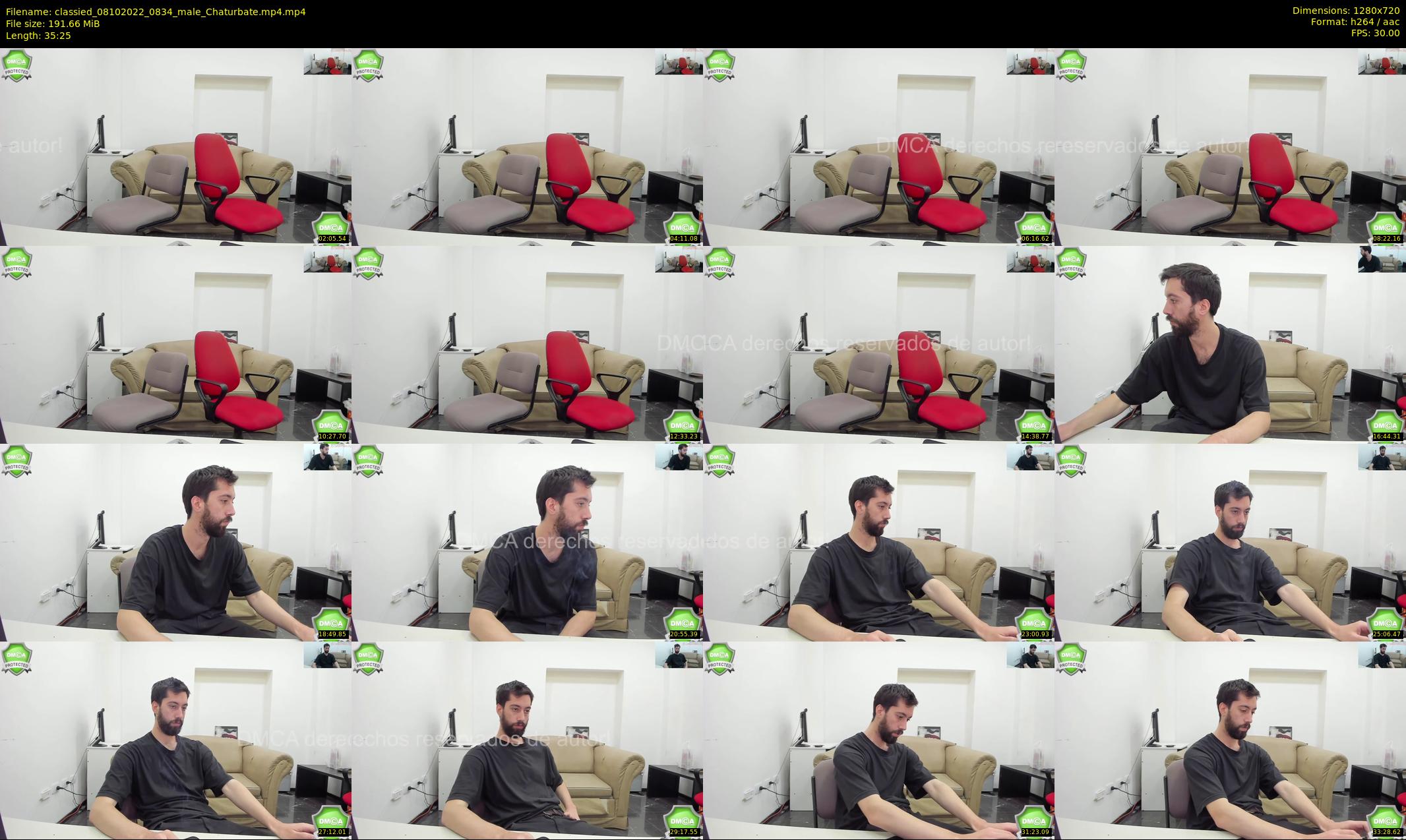classied — 36 minute Chaturbate male cam show recording, 720p, Oct 8, 2022