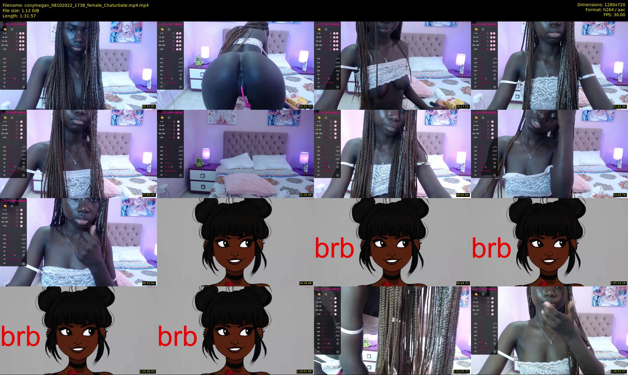 conymegan — 92 minute Chaturbate female cam show recording, 720p, Oct 8, 2022