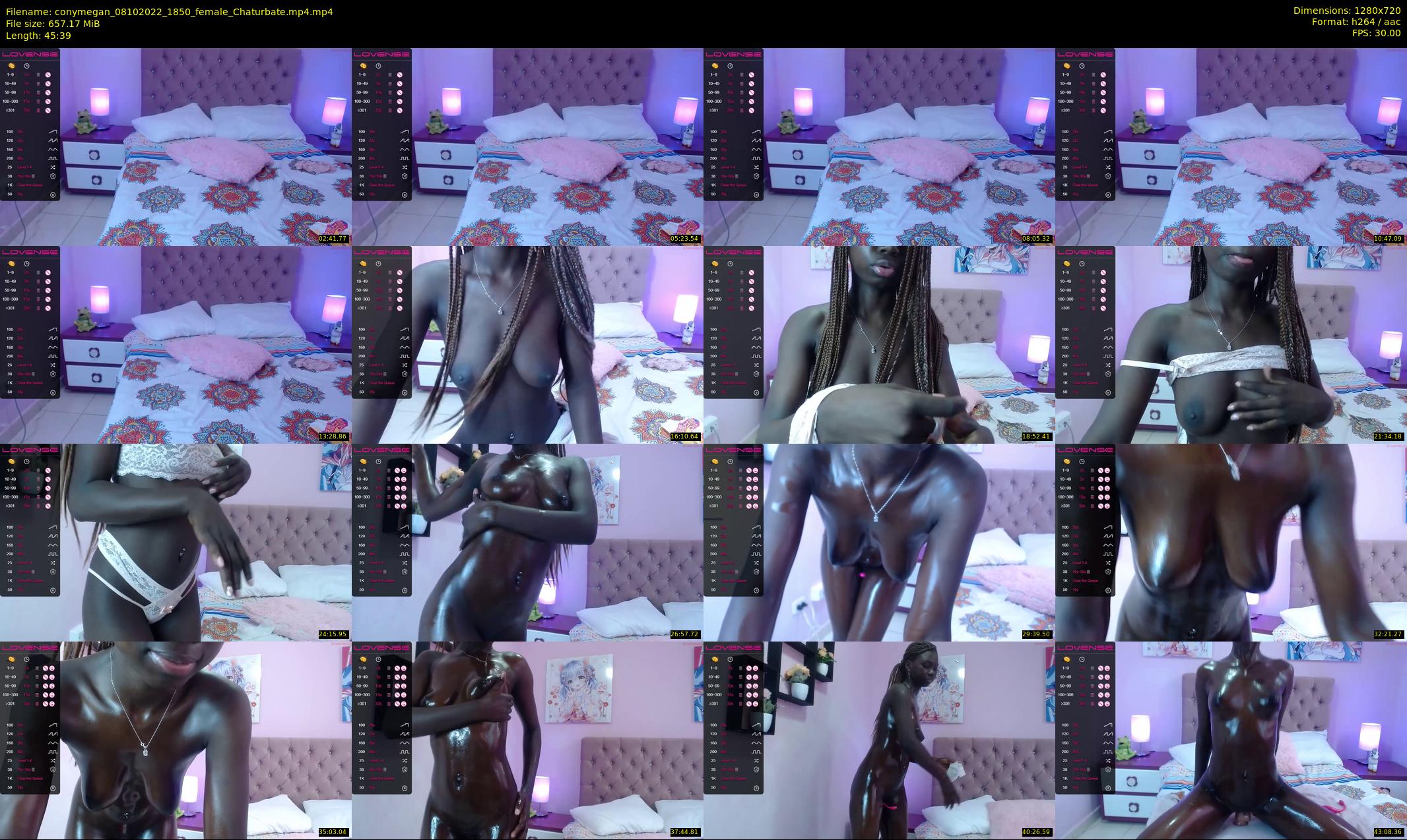 conymegan — 46 minute Chaturbate female cam show recording, 720p, Oct 8, 2022