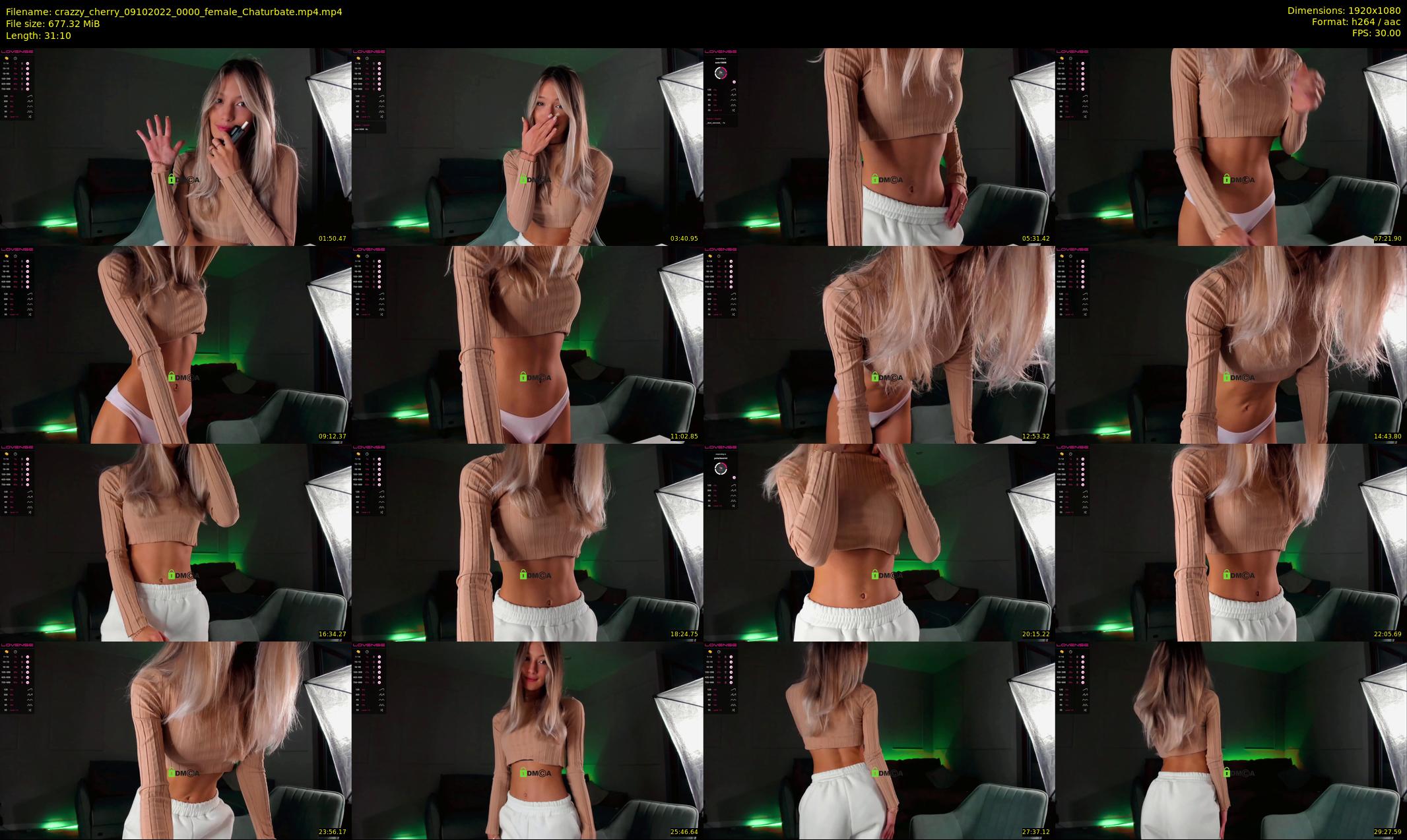 crazzy_cherry — 32 minute Chaturbate female cam show recording, 1080p, Oct 9, 2022