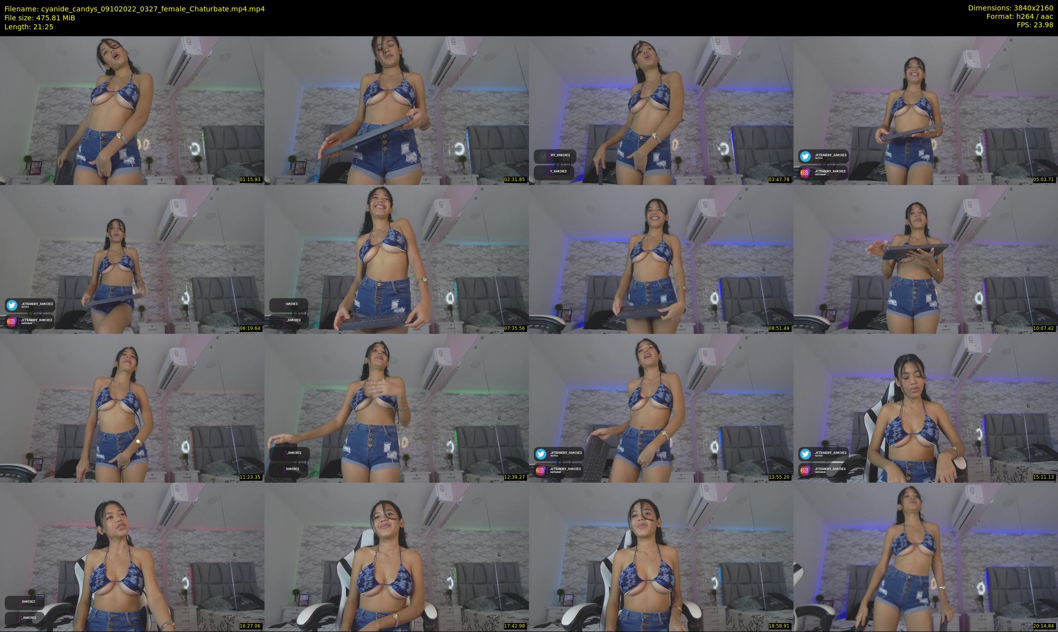 cyanide_candys — 22 minute Chaturbate female cam show recording, 4K, Oct 9, 2022