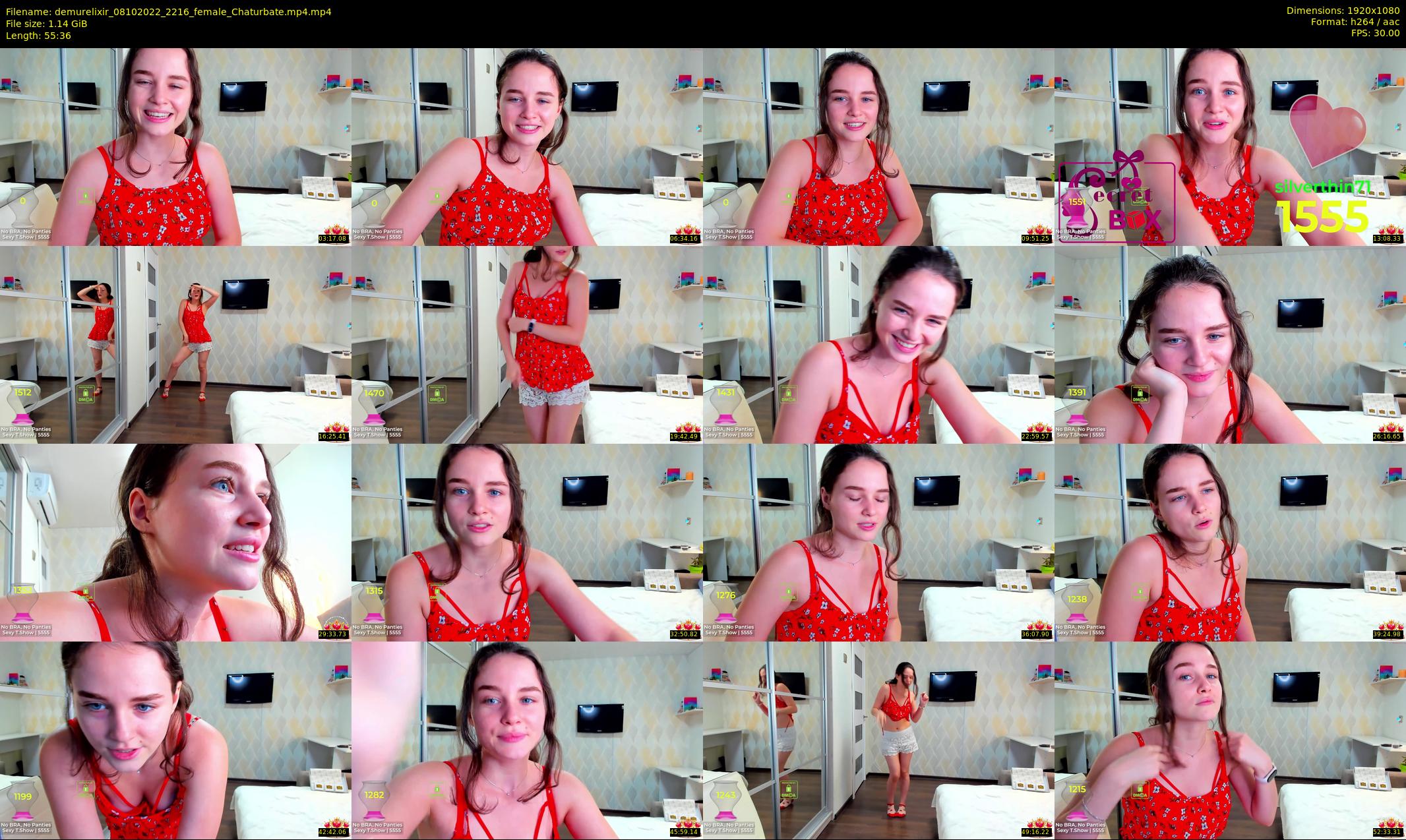 demurelixir — 56 minute Chaturbate female cam show recording, 1080p, Oct 8, 2022