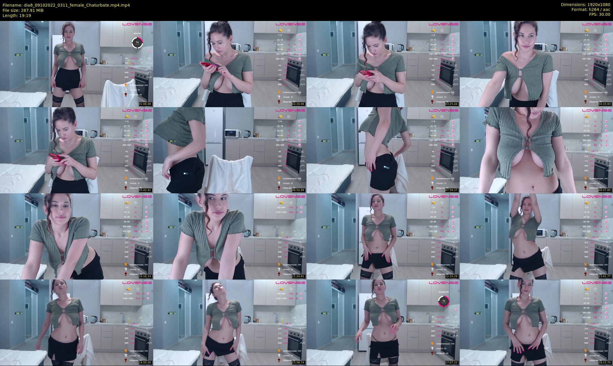 dia8 — 20 minute Chaturbate female cam show recording, 1080p, Oct 9, 2022