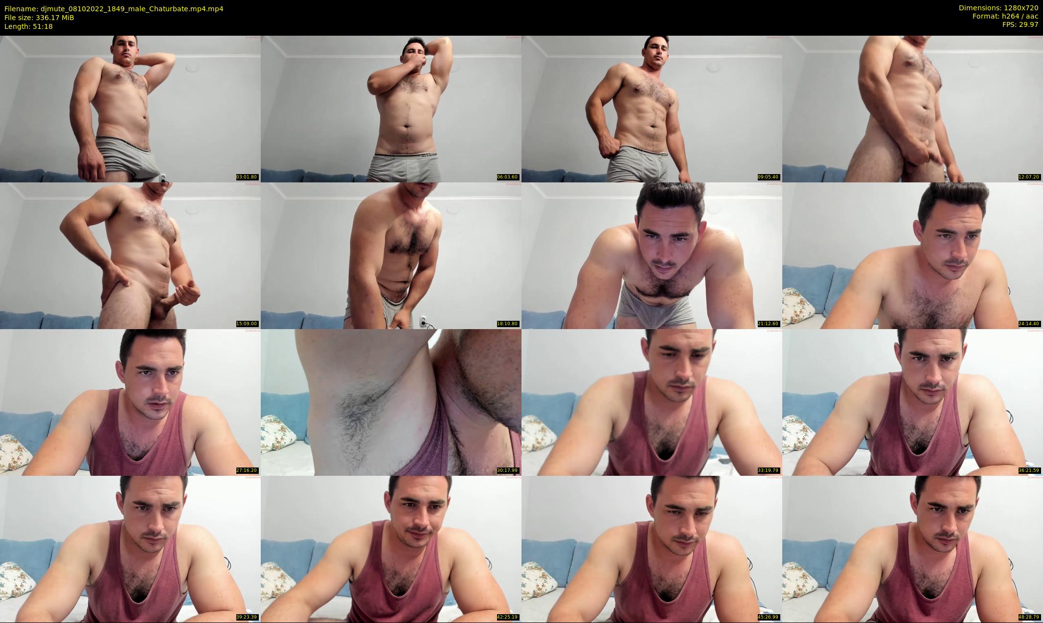 djmute — 52 minute Chaturbate male cam show recording, 720p, Oct 8, 2022