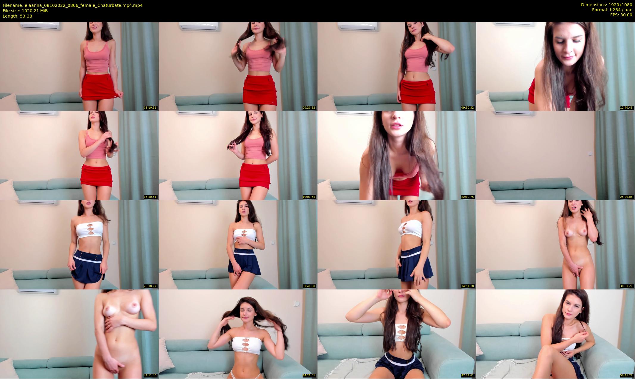elaanna — 54 minute Chaturbate female cam show recording, 1080p, Oct 8, 2022