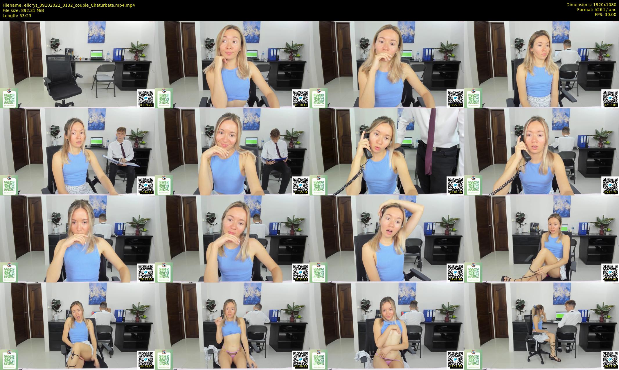 ellcrys — 54 minute Chaturbate couple cam show recording, 1080p, Oct 9, 2022