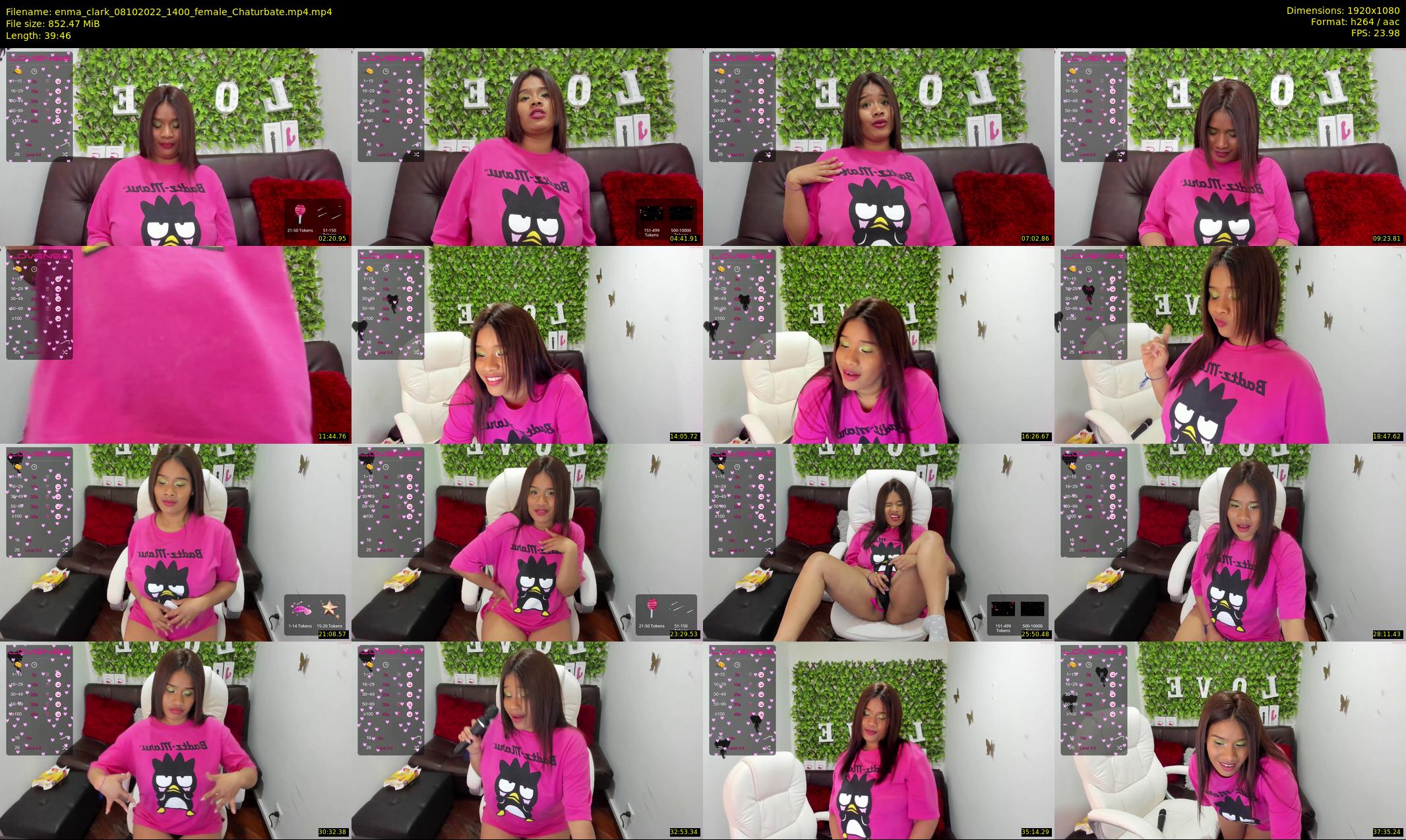 enma_clark — 40 minute Chaturbate female cam show recording, 1080p, Oct 8, 2022