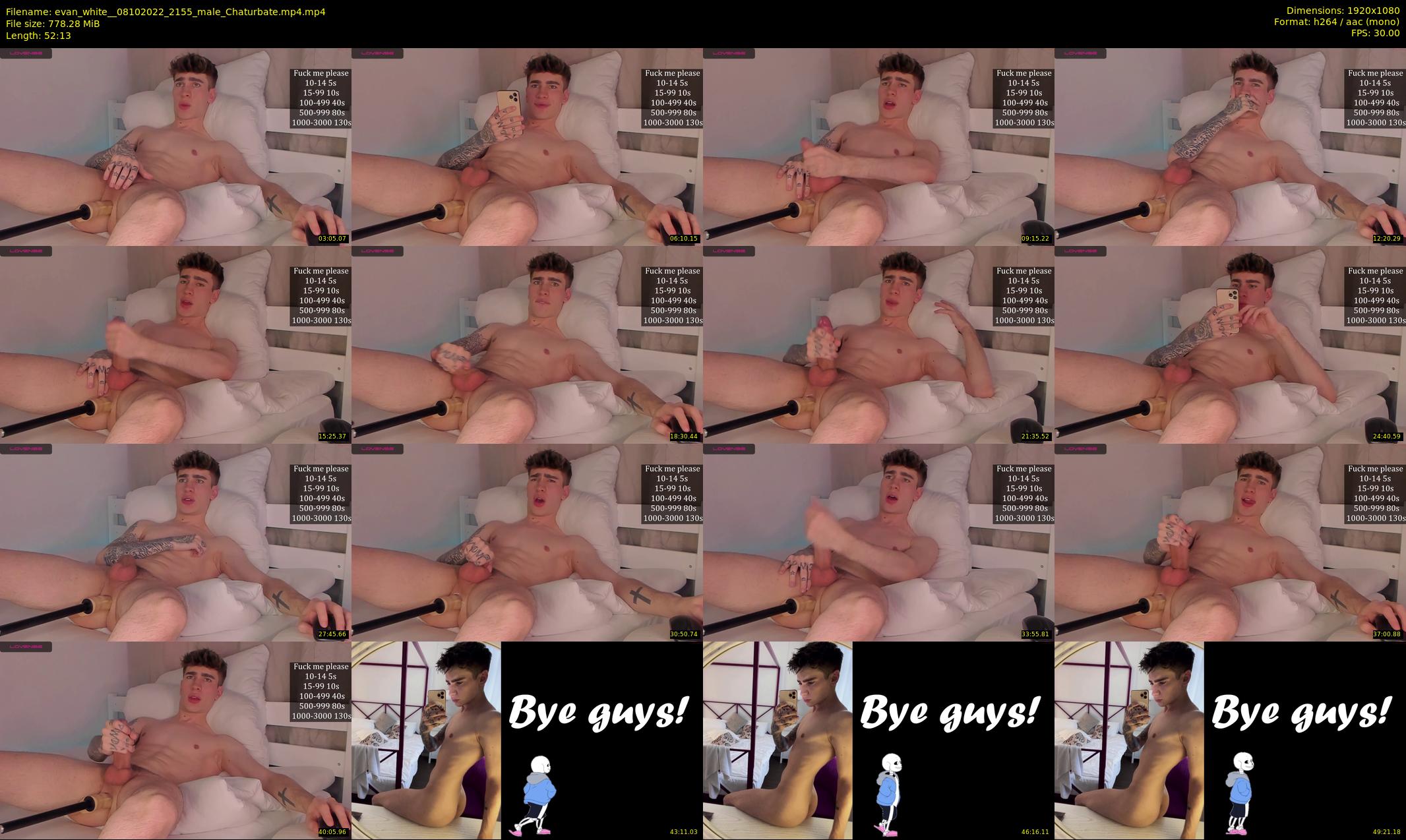 evan_white_ — 53 minute Chaturbate male cam show recording, 1080p, Oct 8, 2022