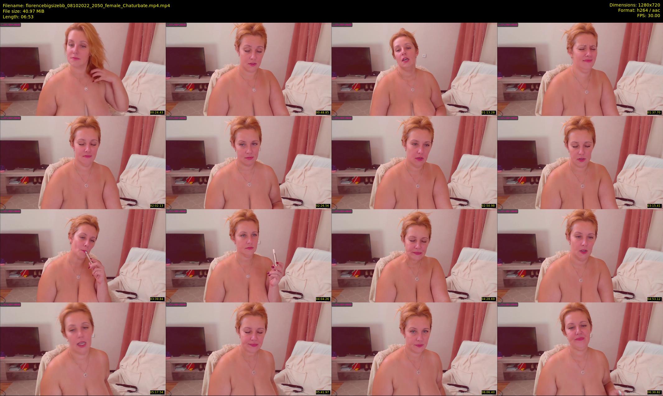 florencebigsizebb — 7 minute Chaturbate female cam show recording, 720p, Oct 8, 2022