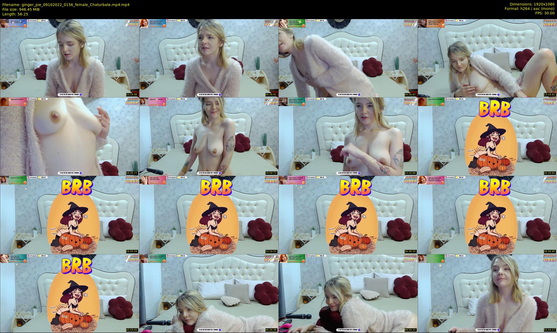 ginger_pie — 57 minute Chaturbate female cam show recording, 1080p, Oct 9, 2022