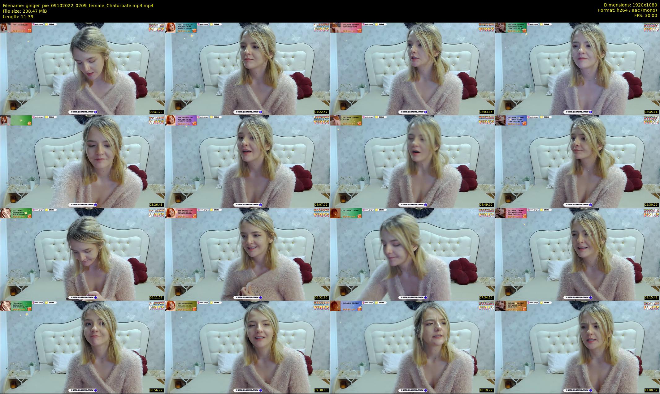 ginger_pie — 12 minute Chaturbate female cam show recording, 1080p, Oct 9, 2022