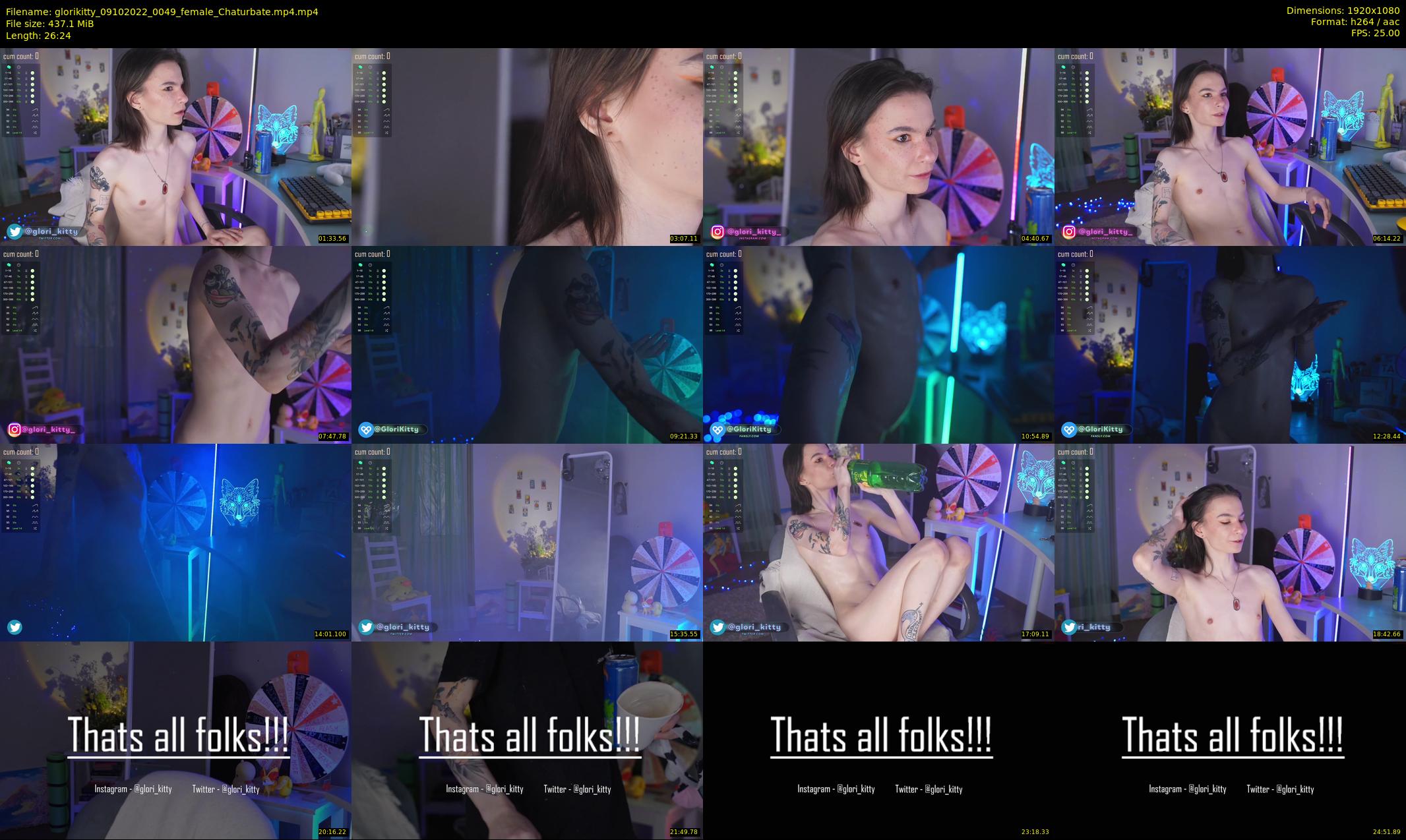 glorikitty — 27 minute Chaturbate female cam show recording, 1080p, Oct 9, 2022