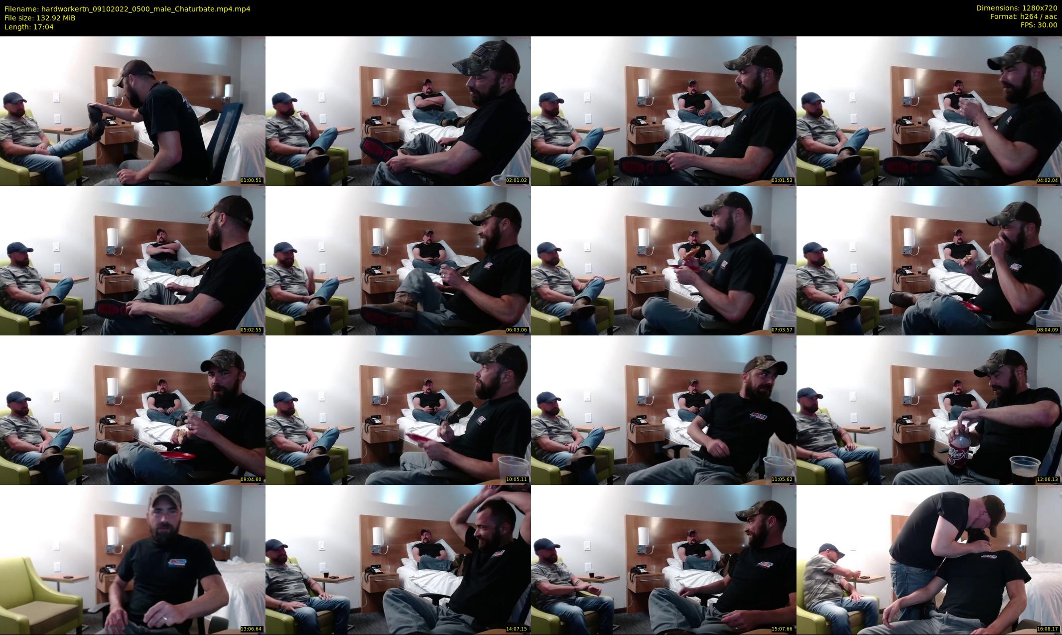 hardworkertn — 18 minute Chaturbate male cam show recording, 720p, Oct 9, 2022