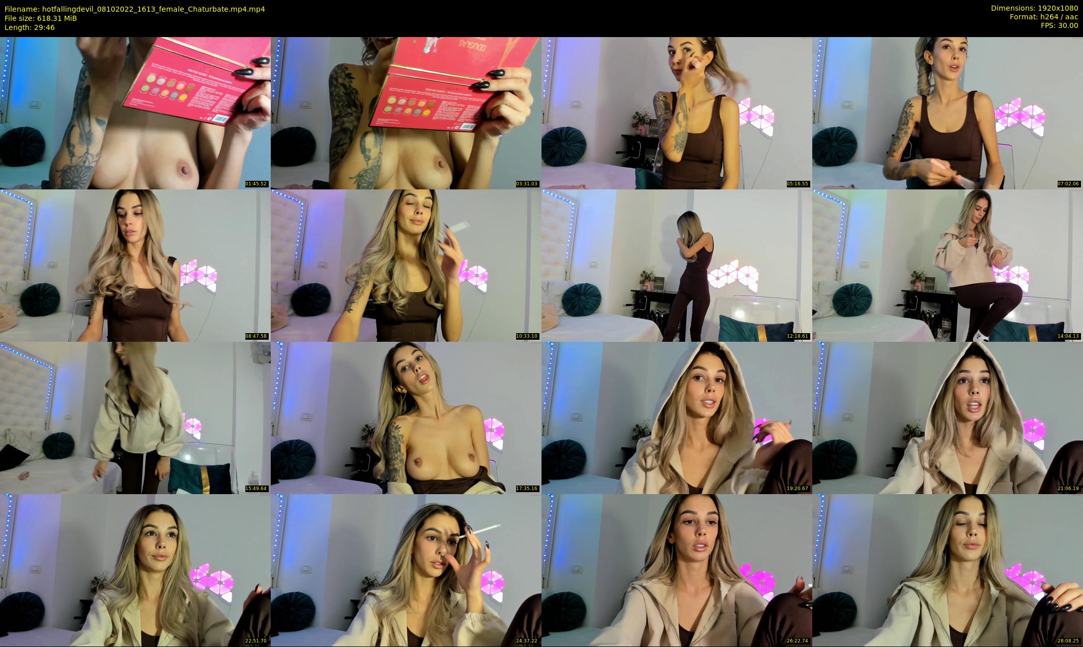 hotfallingdevil — 30 minute Chaturbate female cam show recording, 1080p, Oct 8, 2022