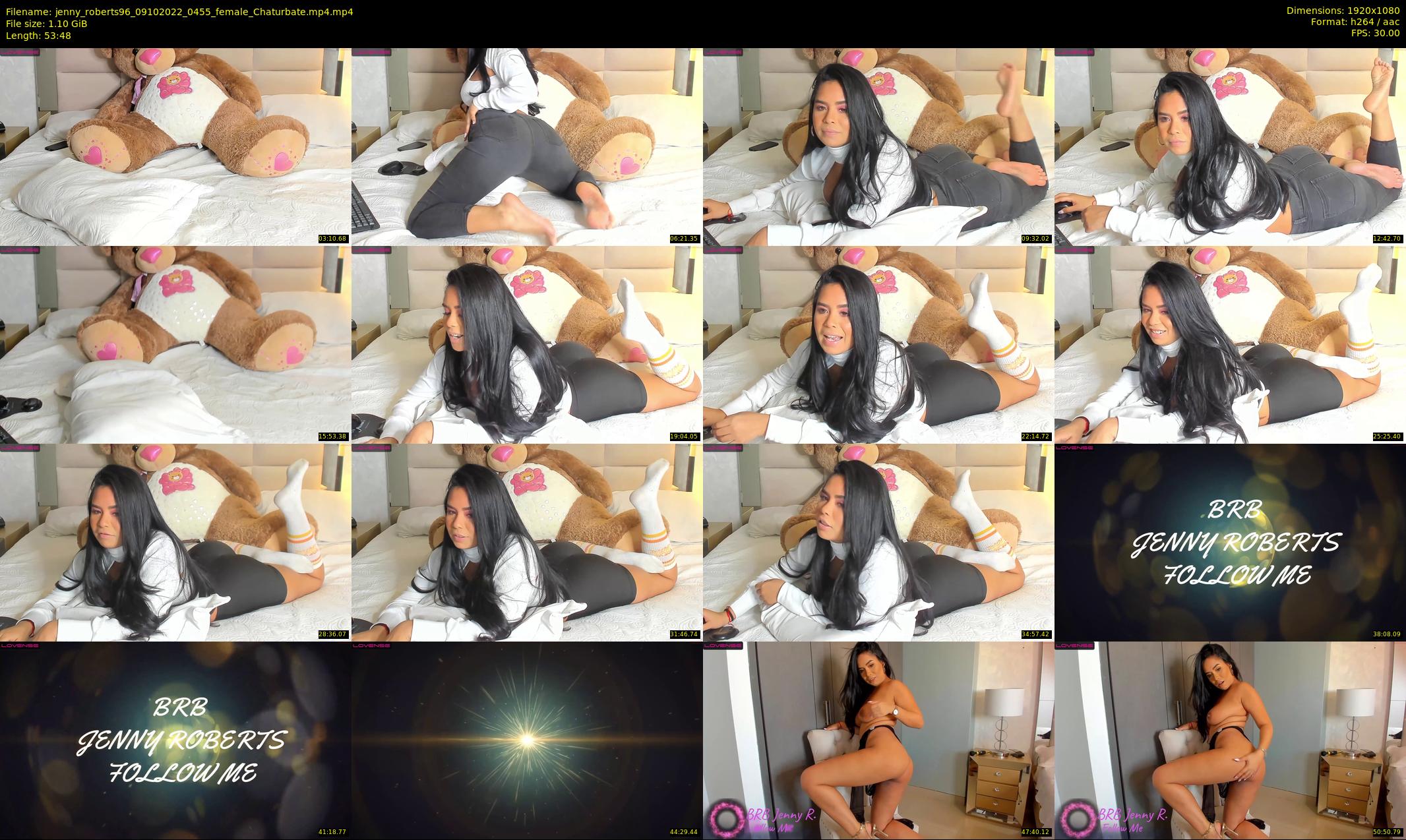 jenny_roberts96 — 54 minute Chaturbate female cam show recording, 1080p, Oct 9, 2022