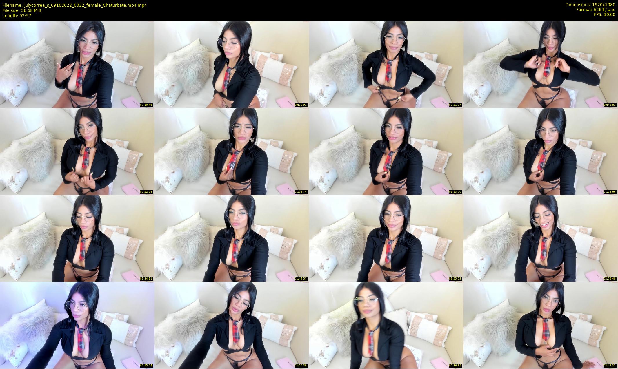 julycorrea_s — 3 minute Chaturbate female cam show recording, 1080p, Oct 9, 2022