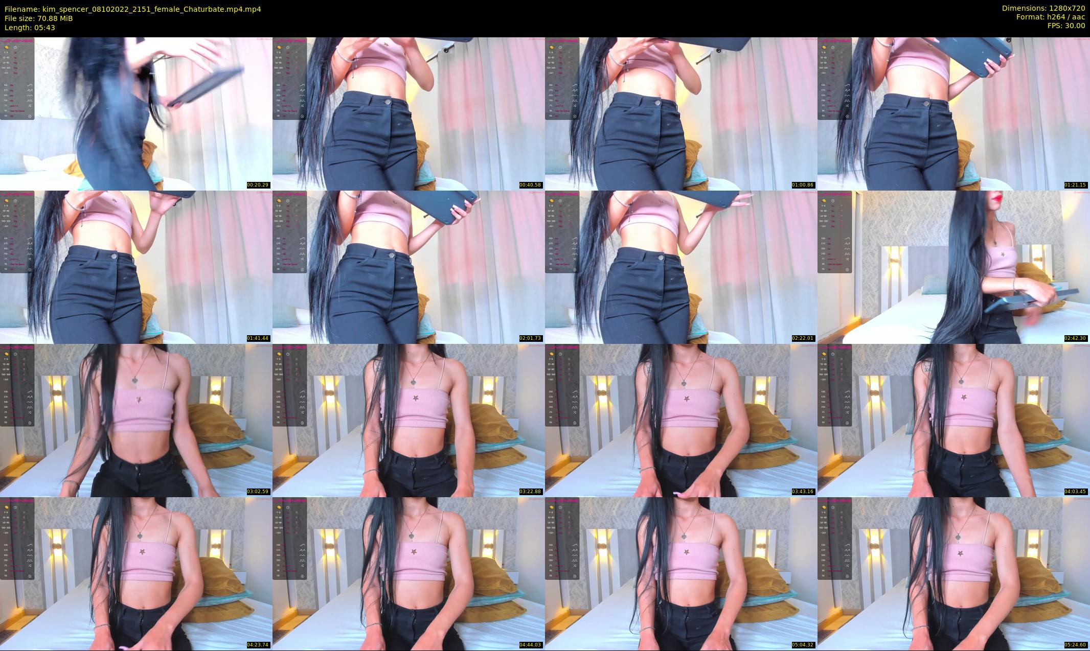 kim_spencer — 6 minute Chaturbate female cam show recording, 720p, Oct 8, 2022