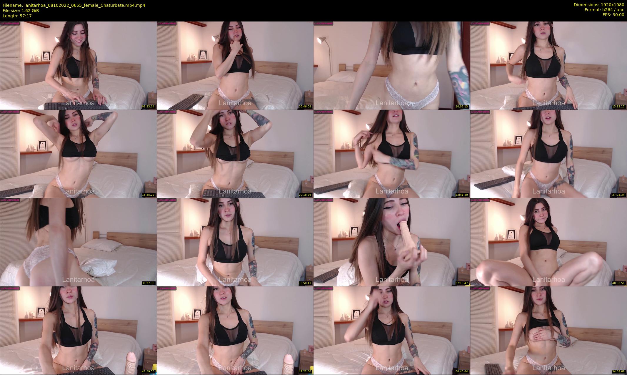 lanitarhoa — 58 minute Chaturbate female cam show recording, 1080p, Oct 8, 2022
