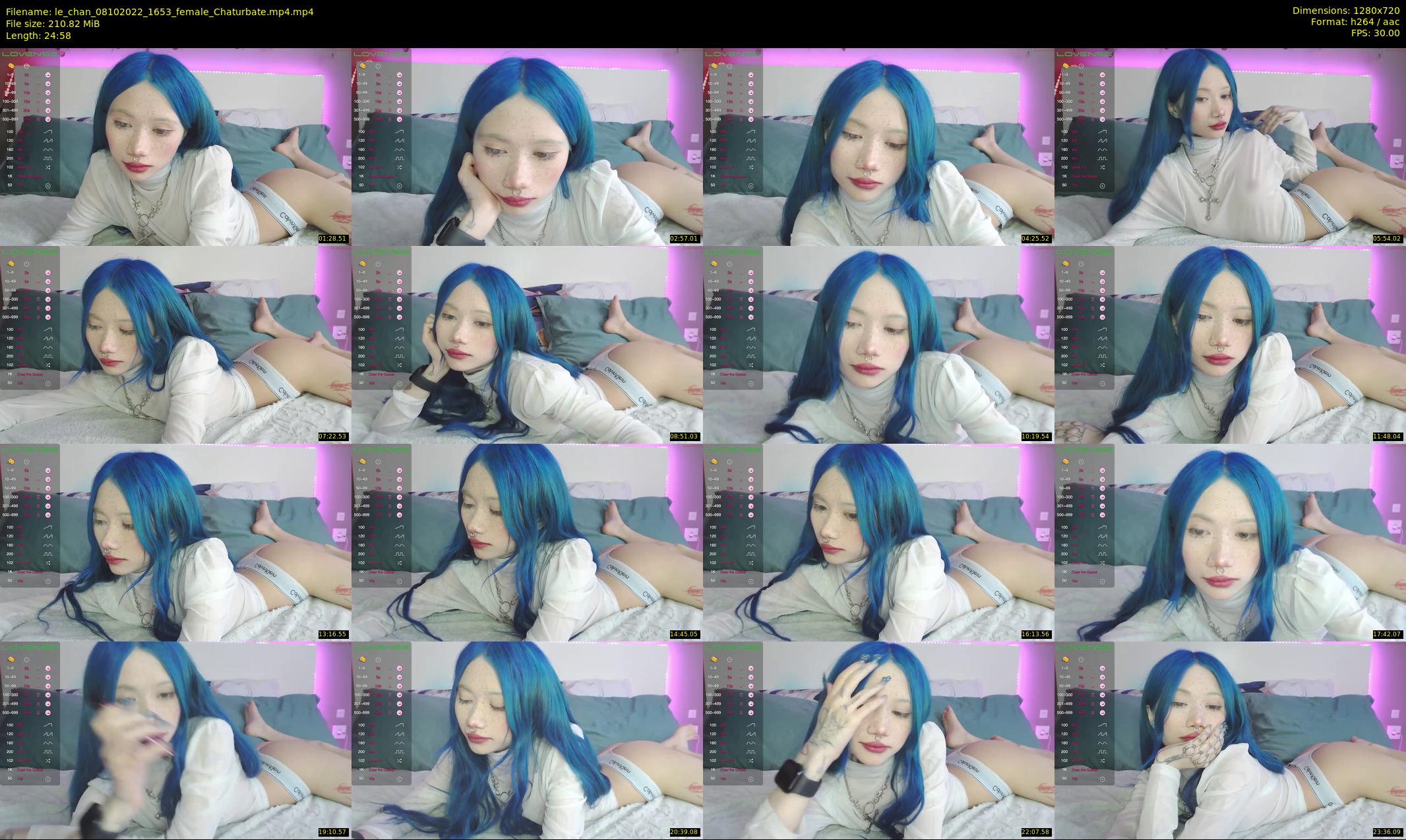 le_chan — 25 minute Chaturbate female cam show recording, 720p, Oct 8, 2022