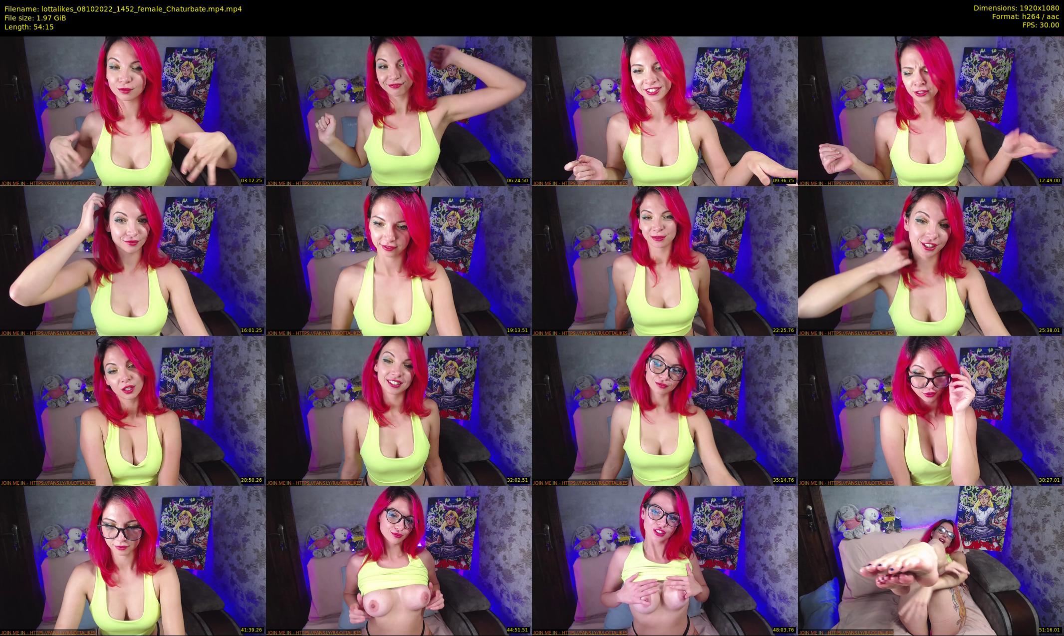 lottalikes — 55 minute Chaturbate female cam show recording, 1080p, Oct 8, 2022