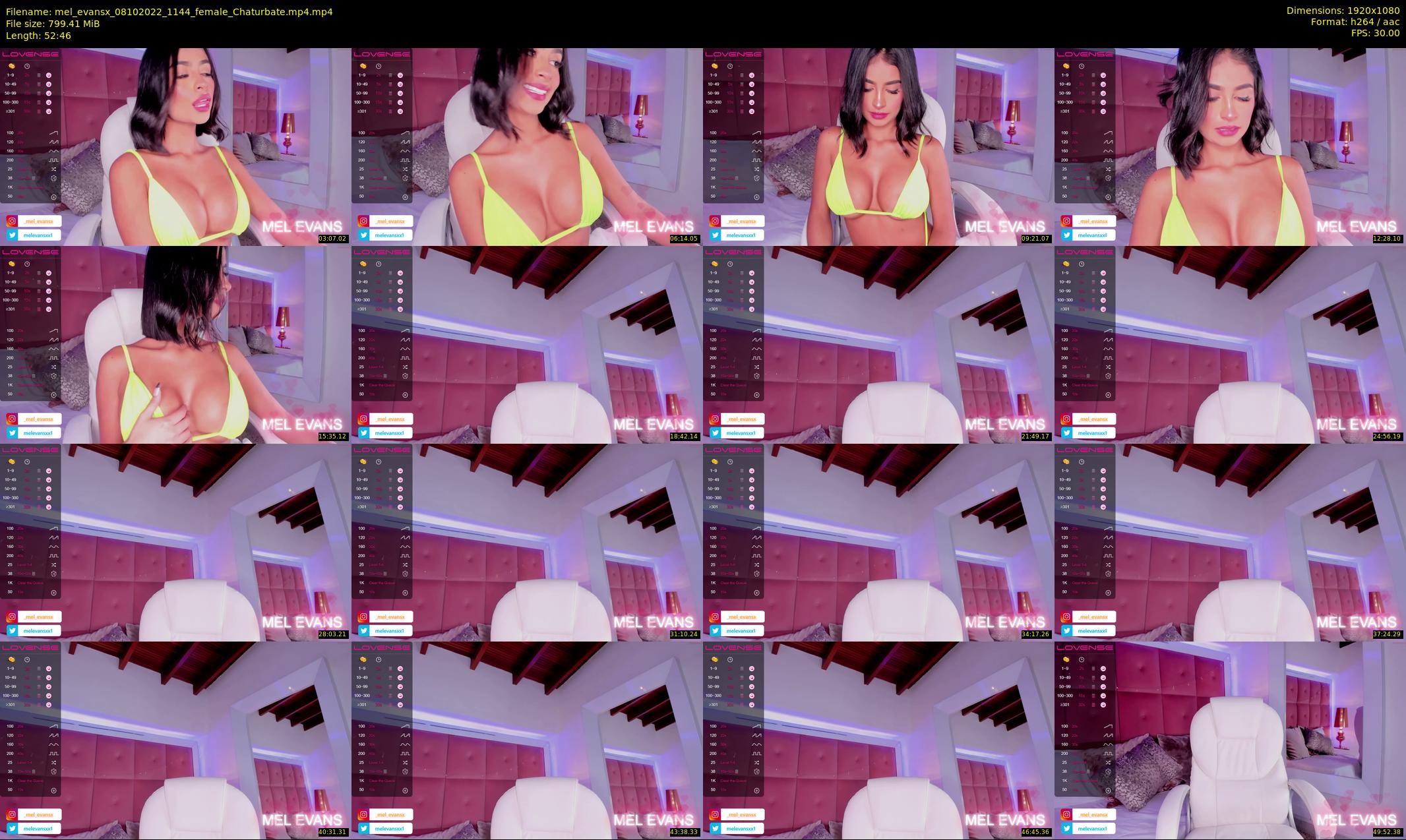mel_evansx — 53 minute Chaturbate female cam show recording, 1080p, Oct 8, 2022
