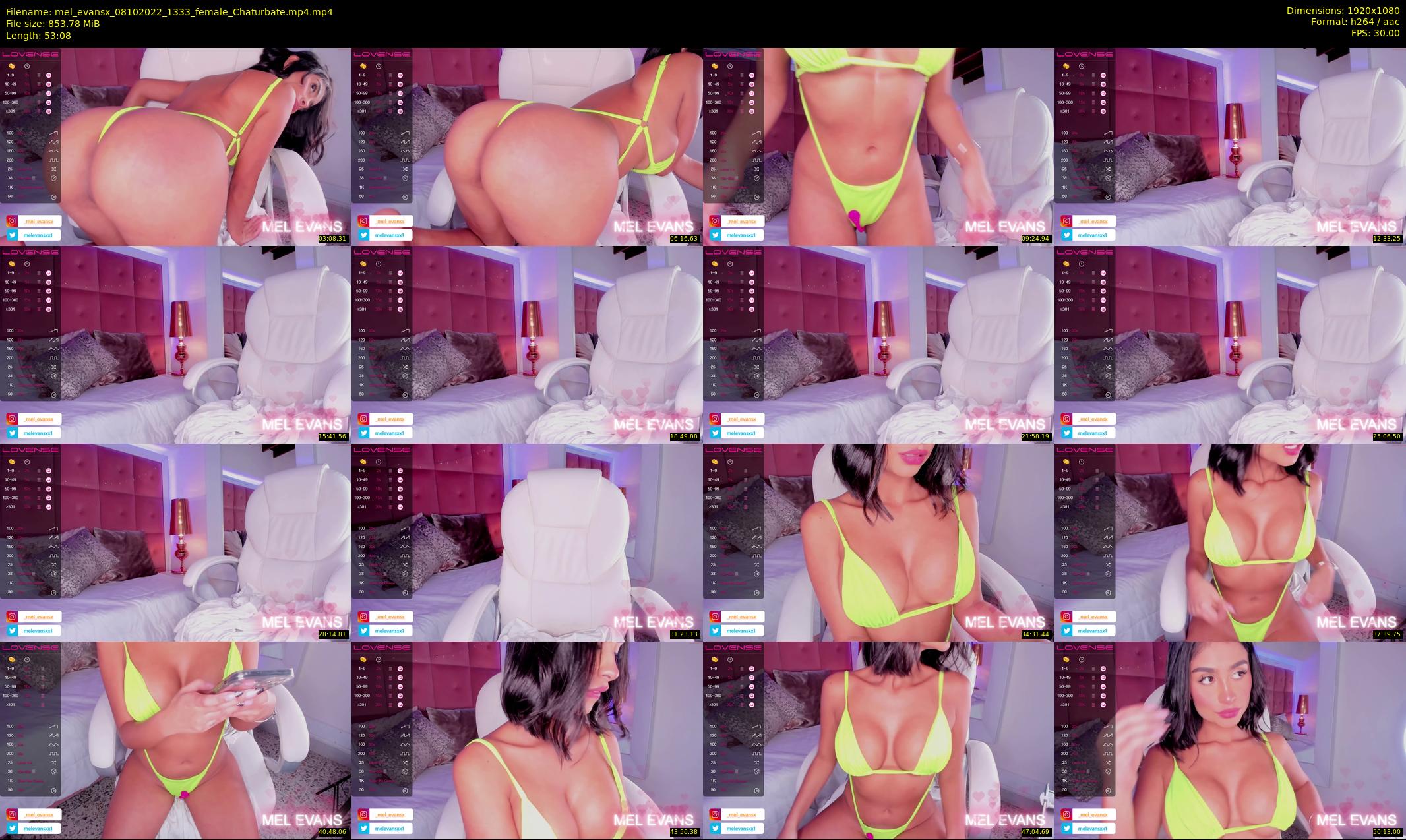 mel_evansx — 54 minute Chaturbate female cam show recording, 1080p, Oct 8, 2022
