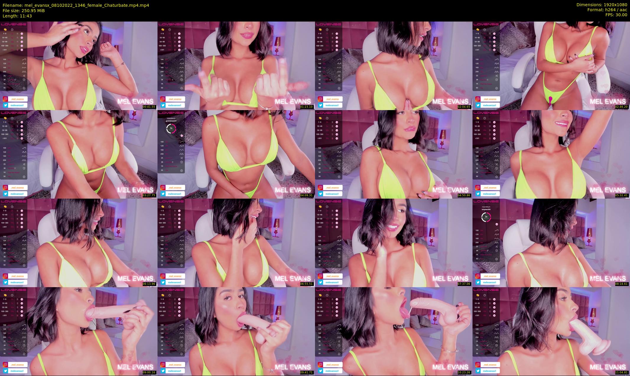 mel_evansx — 12 minute Chaturbate female cam show recording, 1080p, Oct 8, 2022