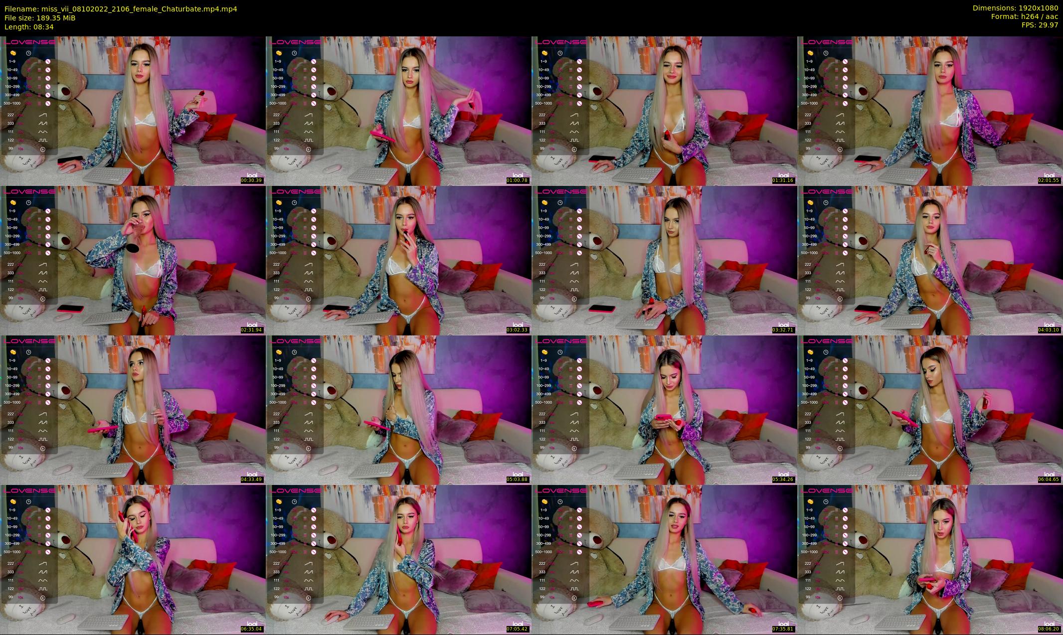 miss_vii — 9 minute Chaturbate female cam show recording, 1080p, Oct 8, 2022