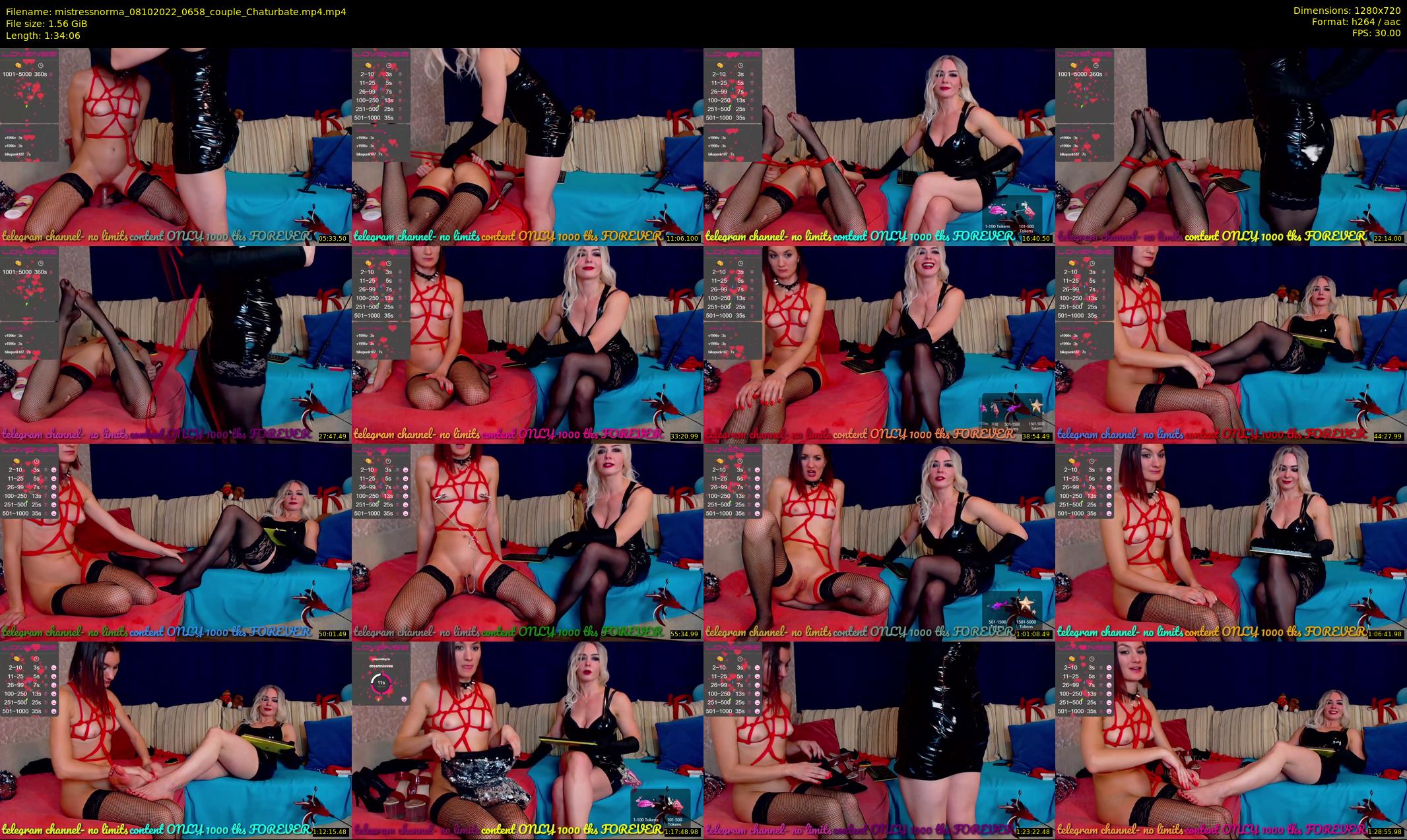 mistressnorma — 95 minute Chaturbate female cam show recording, 720p, Oct 8, 2022