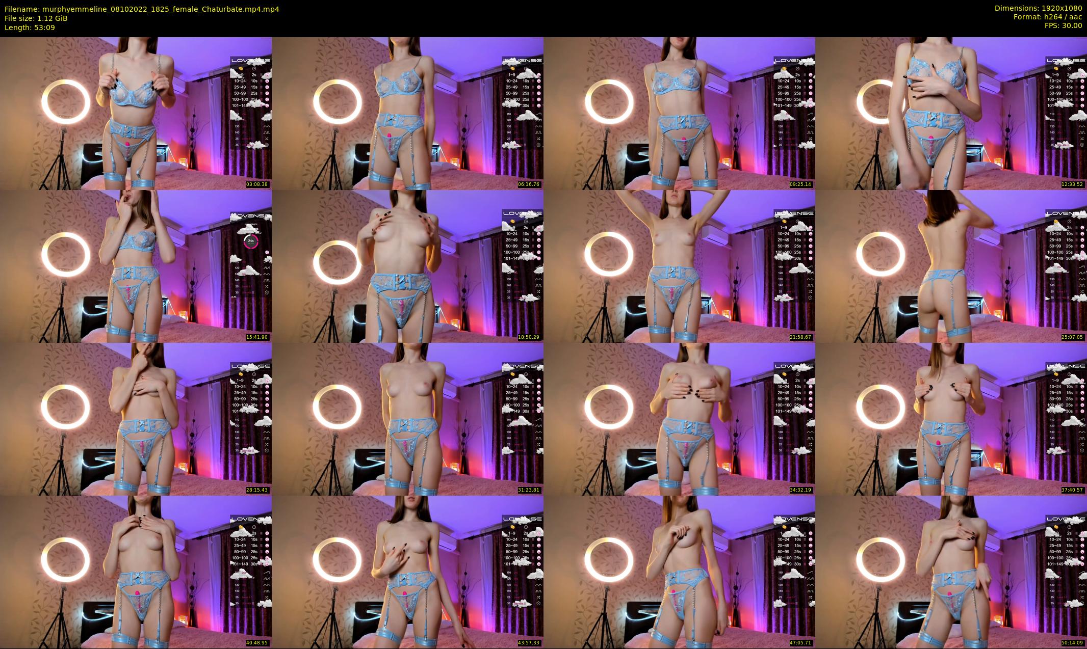 murphyemmeline — 54 minute Chaturbate female cam show recording, 1080p, Oct 8, 2022