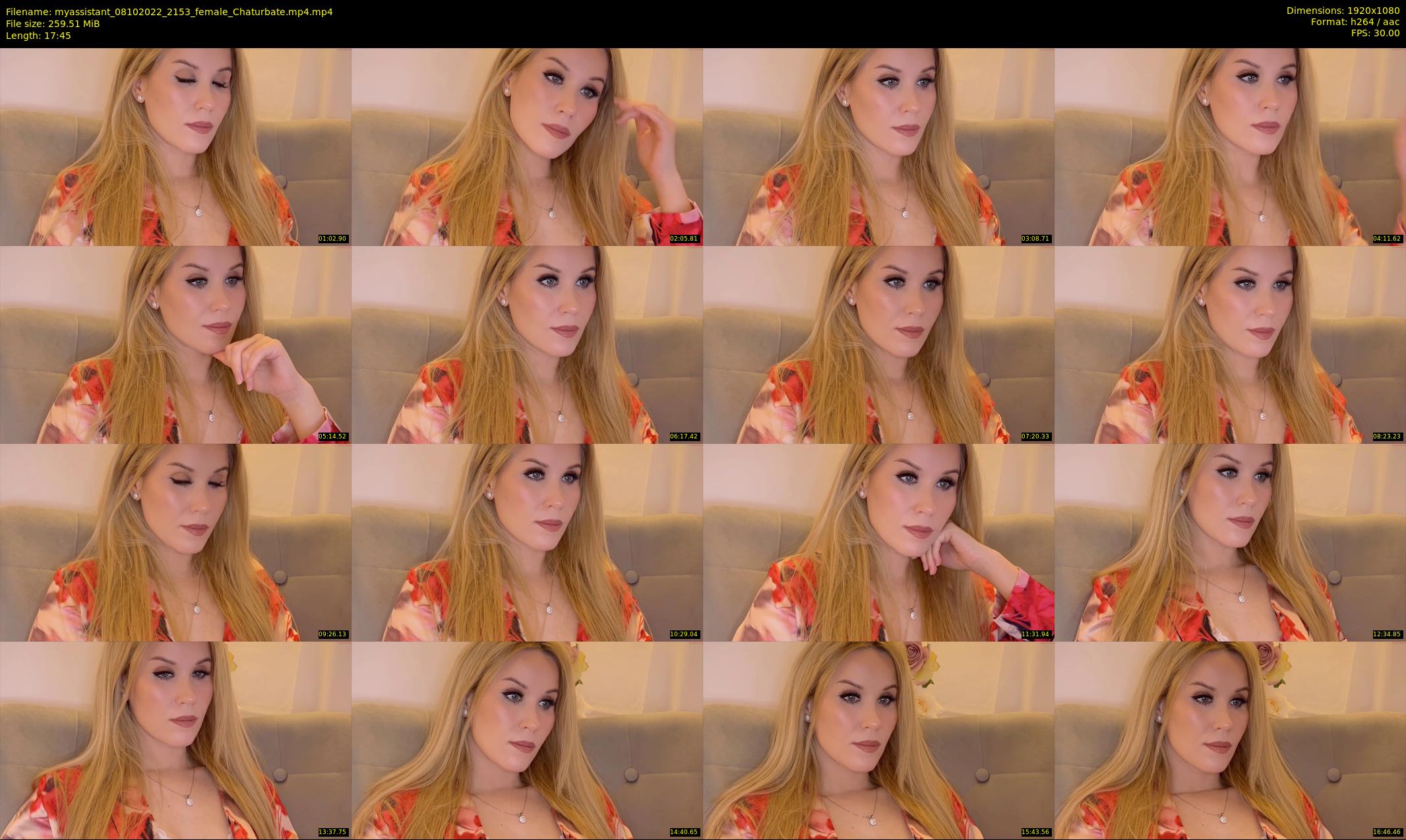 myassistant — 18 minute Chaturbate female cam show recording, 1080p, Oct 8, 2022