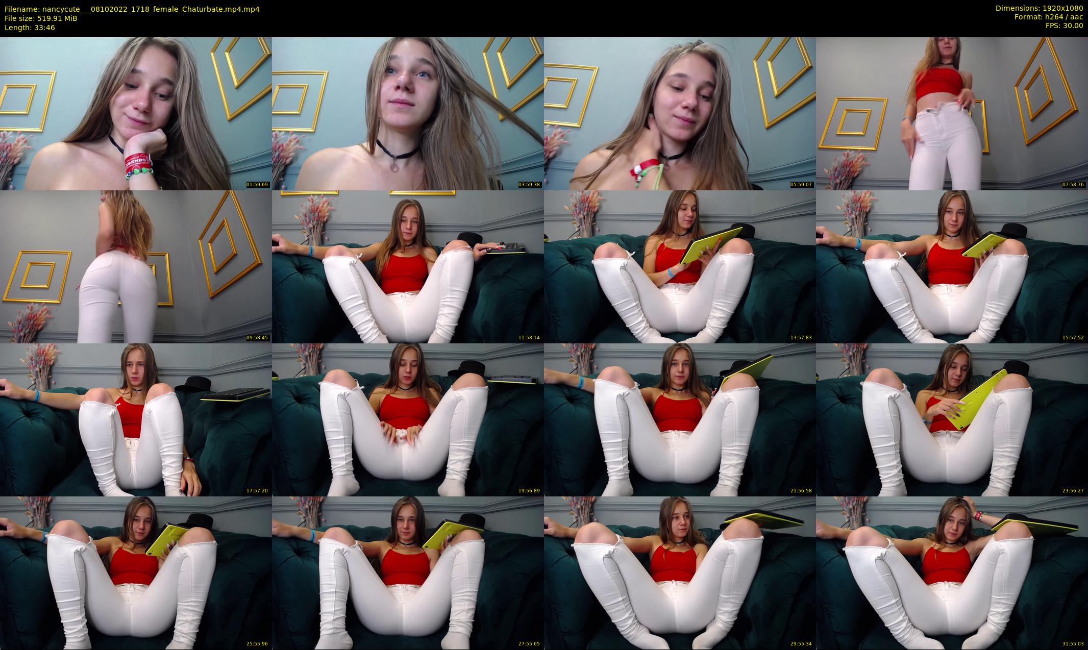 nancycute__ — 34 minute Chaturbate female cam show recording, 1080p, Oct 8, 2022