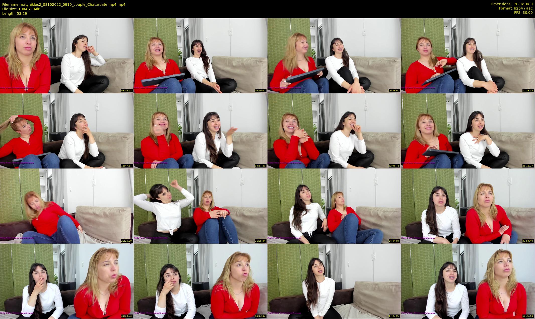 natyniklos2 — 54 minute Chaturbate couple cam show recording, 1080p, Oct 8, 2022
