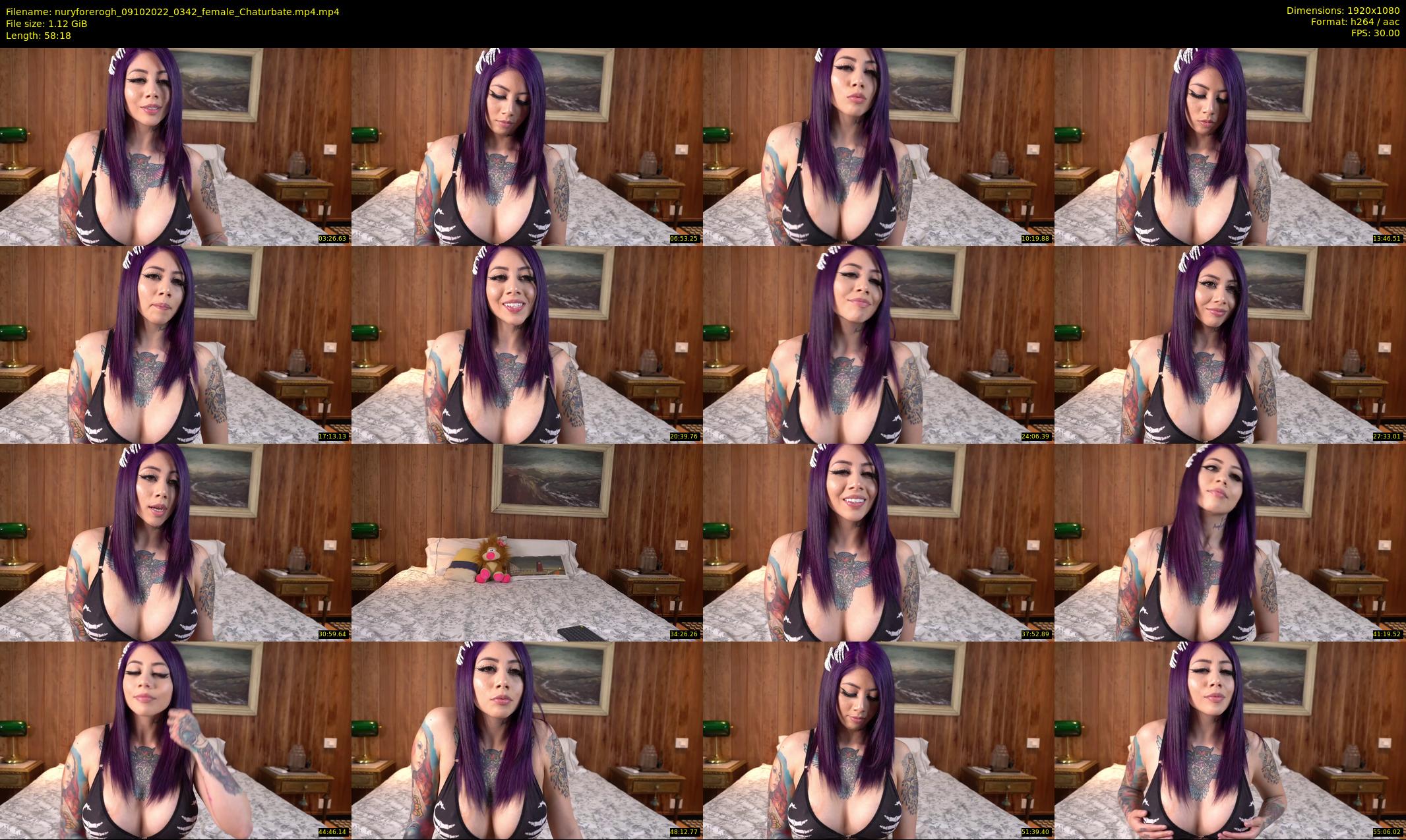 nuryforerogh — 59 minute Chaturbate female cam show recording, 1080p, Oct 9, 2022
