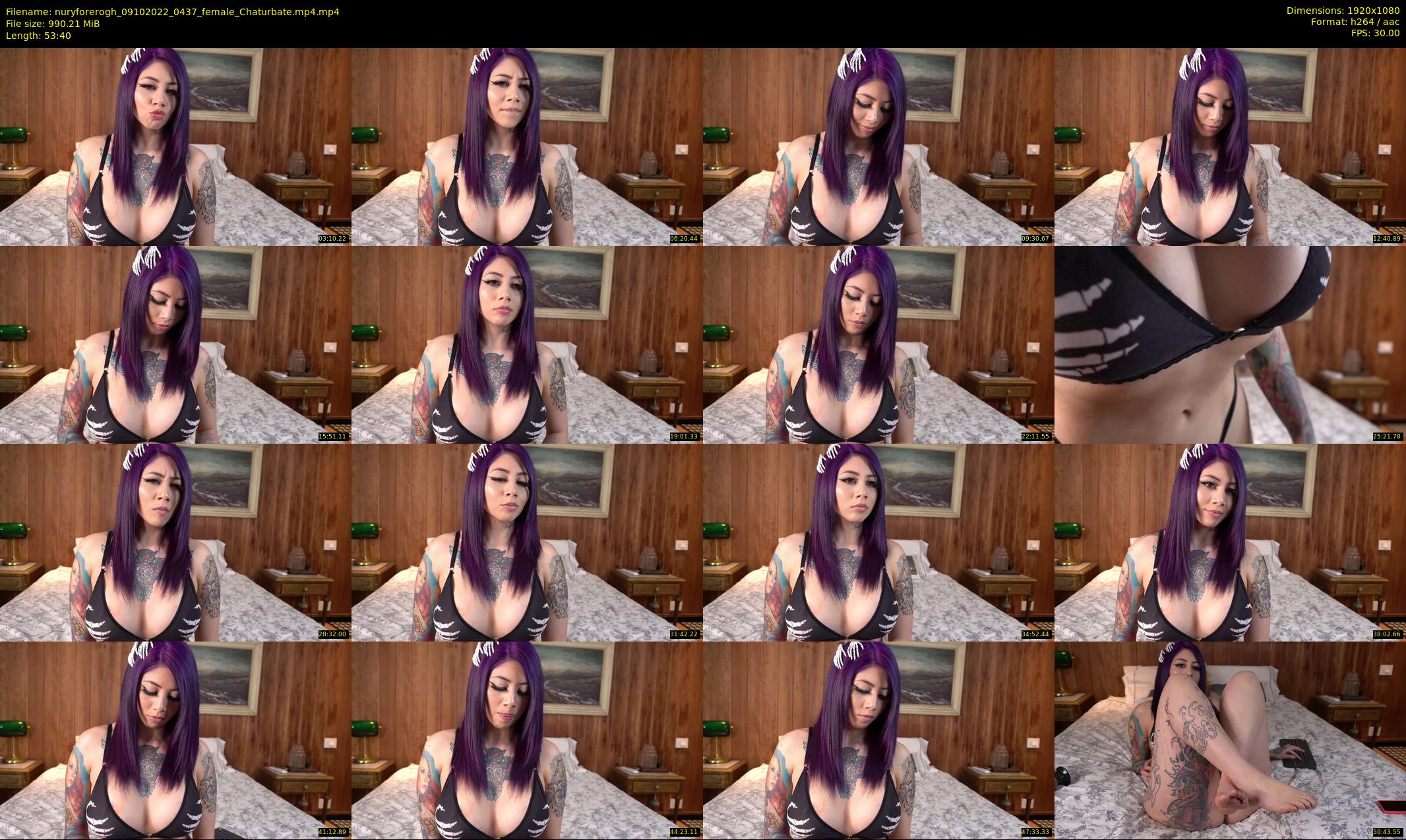 nuryforerogh — 54 minute Chaturbate female cam show recording, 1080p, Oct 9, 2022