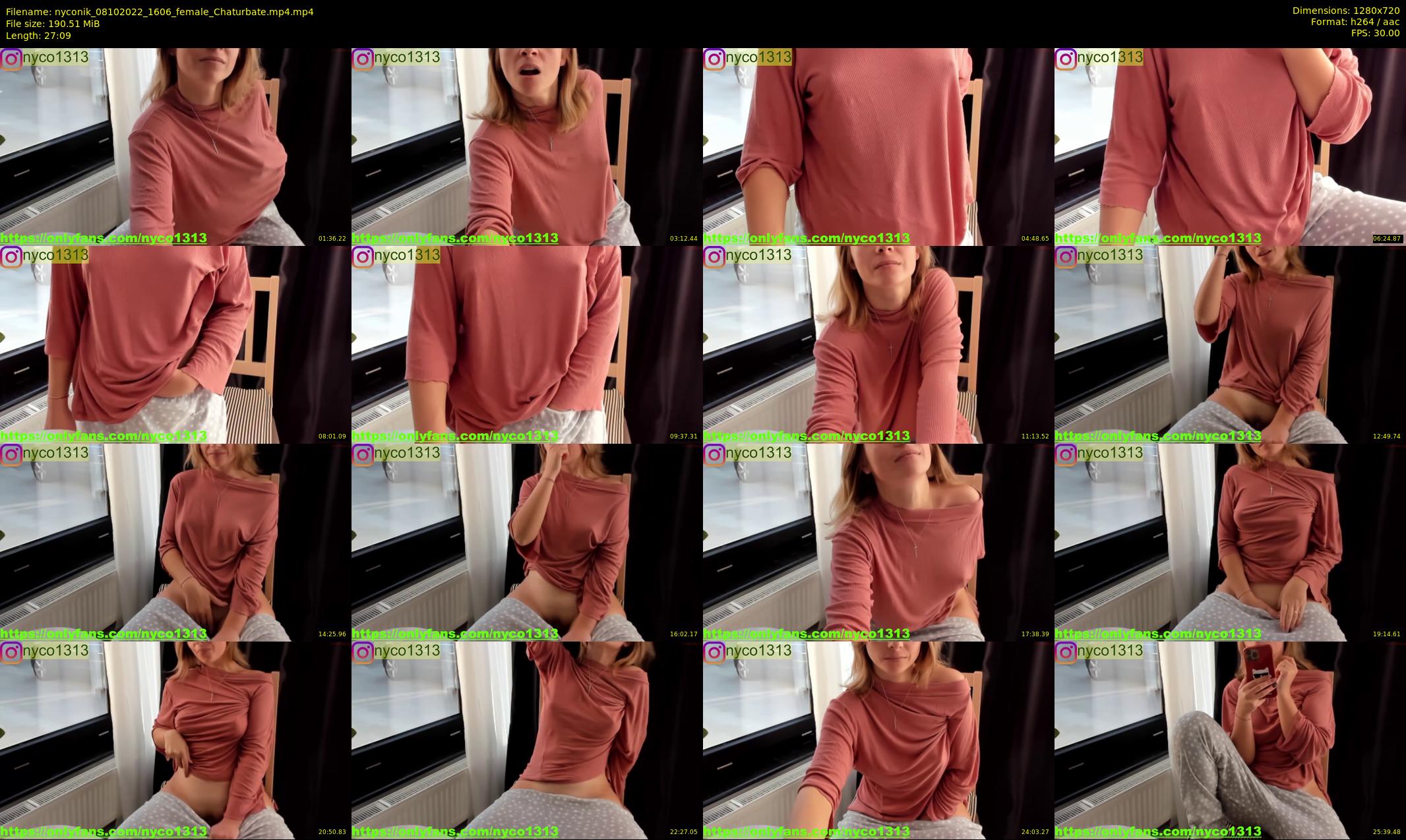 nyconik — 28 minute Chaturbate female cam show recording, 720p, Oct 8, 2022