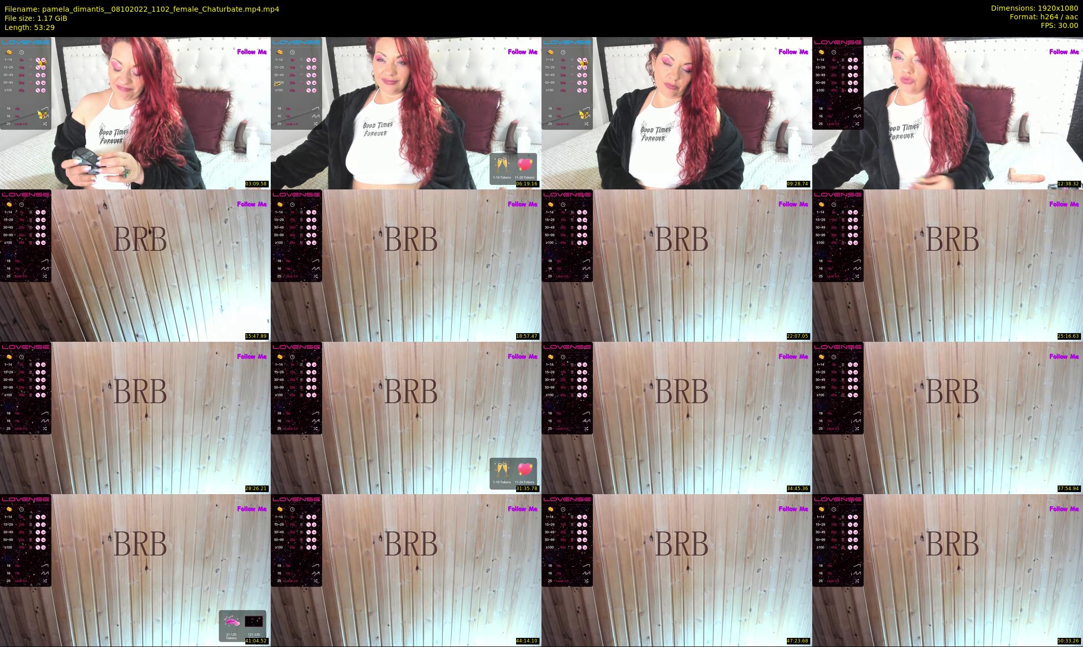 pamela_dimantis_ — 54 minute Chaturbate female cam show recording, 1080p, Oct 8, 2022