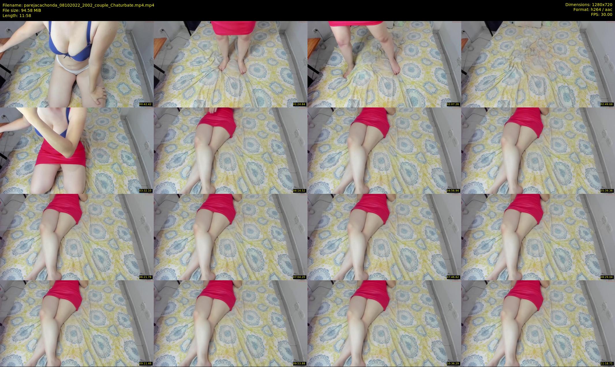 parejacachonda — 12 minute Chaturbate couple cam show recording, 720p, Oct 8, 2022