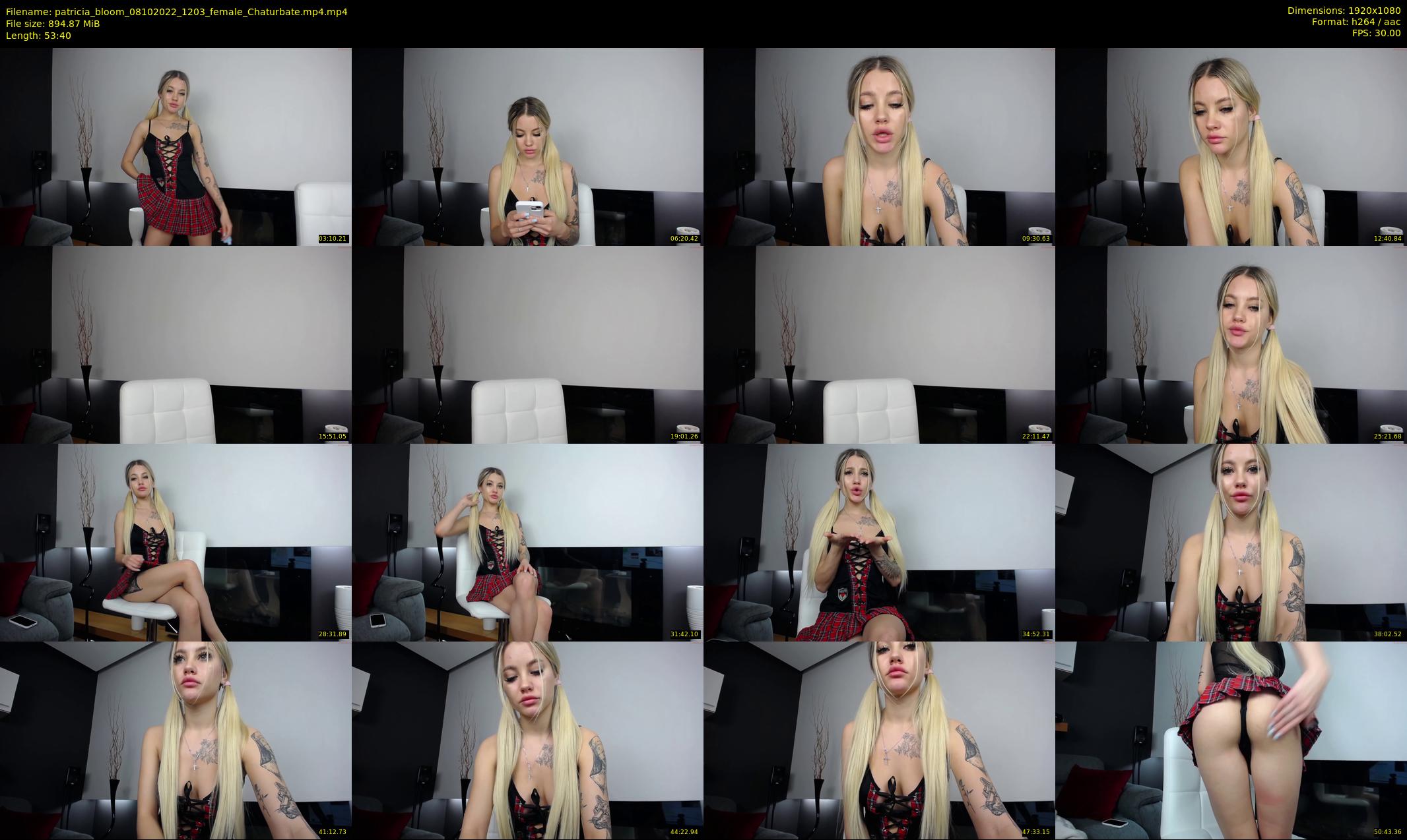 patricia_bloom — 54 minute Chaturbate female cam show recording, 1080p, Oct 8, 2022