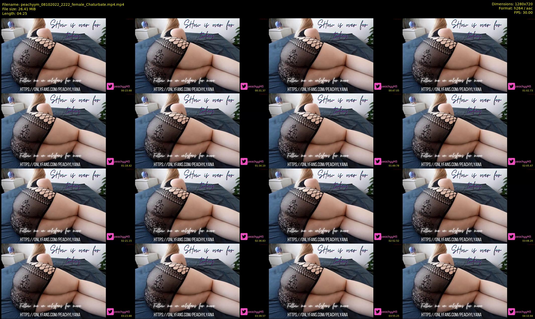 peachyym — 5 minute Chaturbate female cam show recording, 720p, Oct 8, 2022